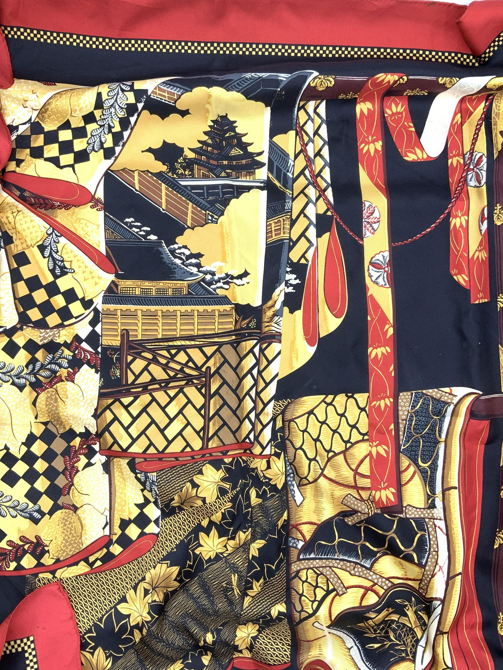 Oversized Square Silk Scarf, Fashion Accessories (1 of 6)