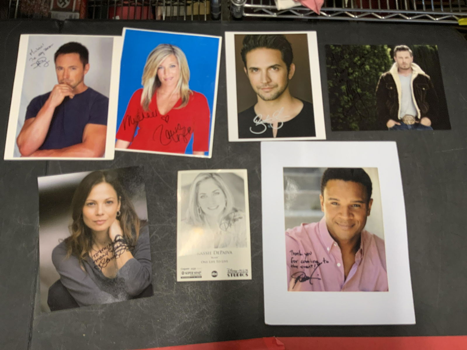 Group Lot 7 Autographed Soap Opera Star Photos (1 of 8)