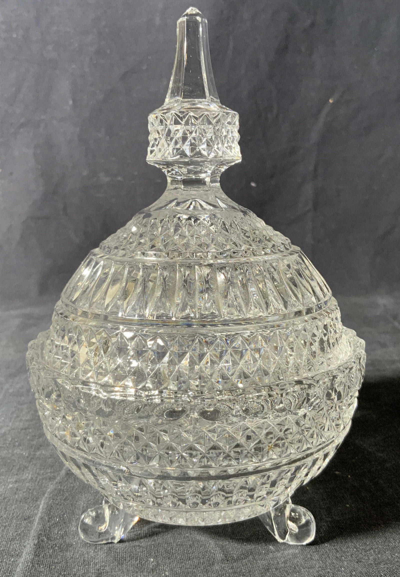 Cut Glass Candy Dish (1 of 5)