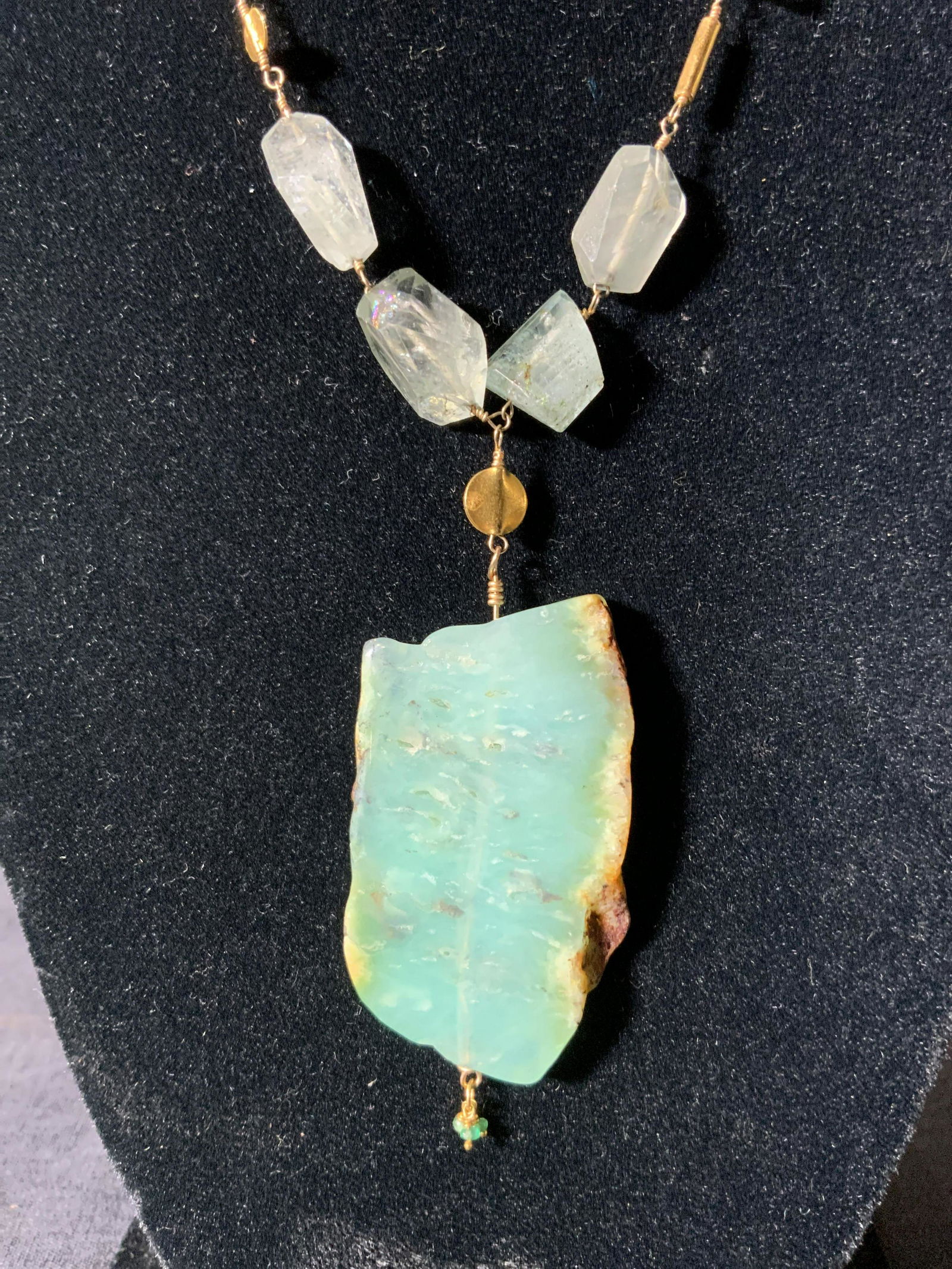 Large Gemstone Pendant Necklace (1 of 5)