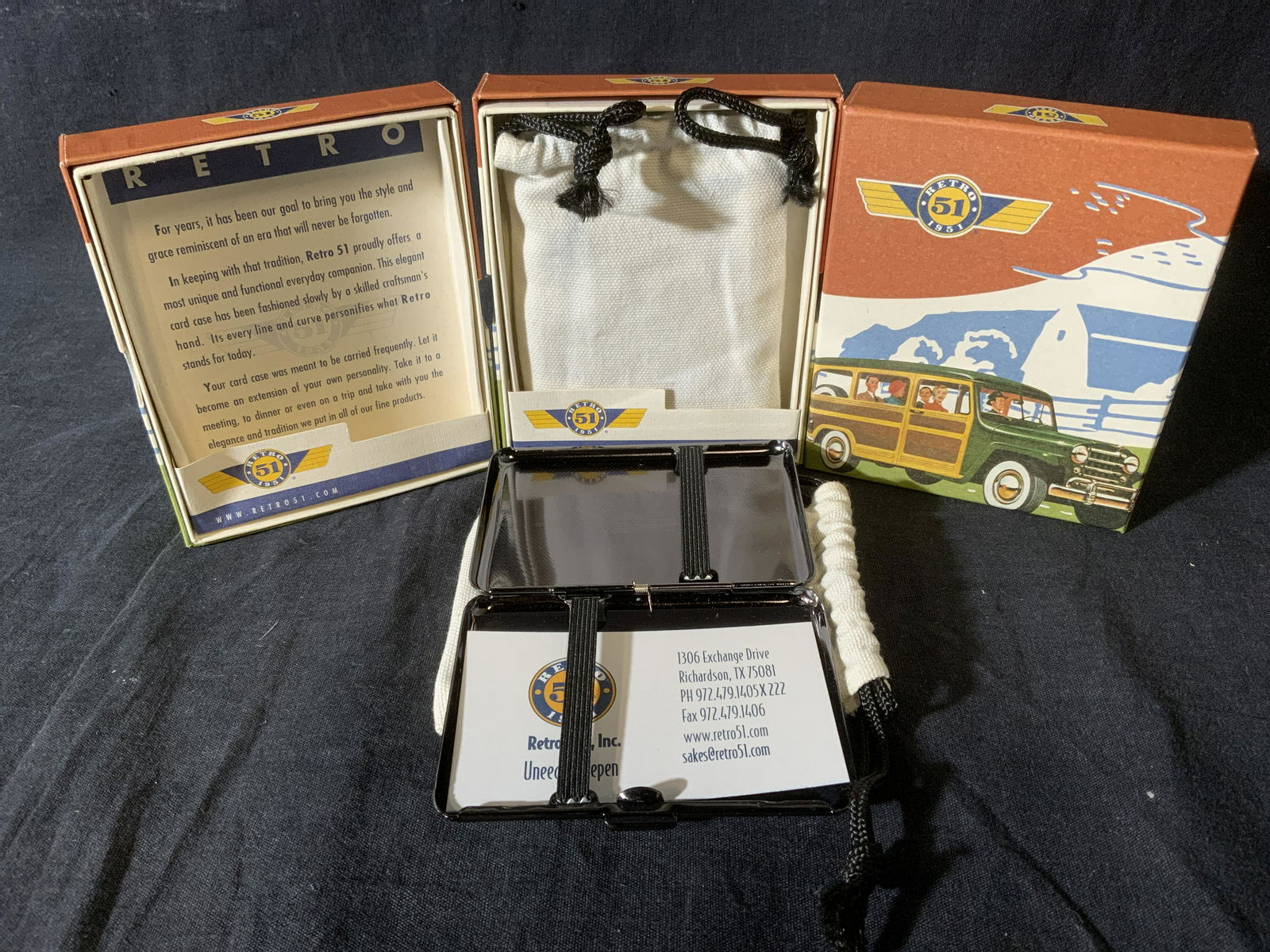 Lot 3 RETRO 51 Business Card Holders (1 of 5)