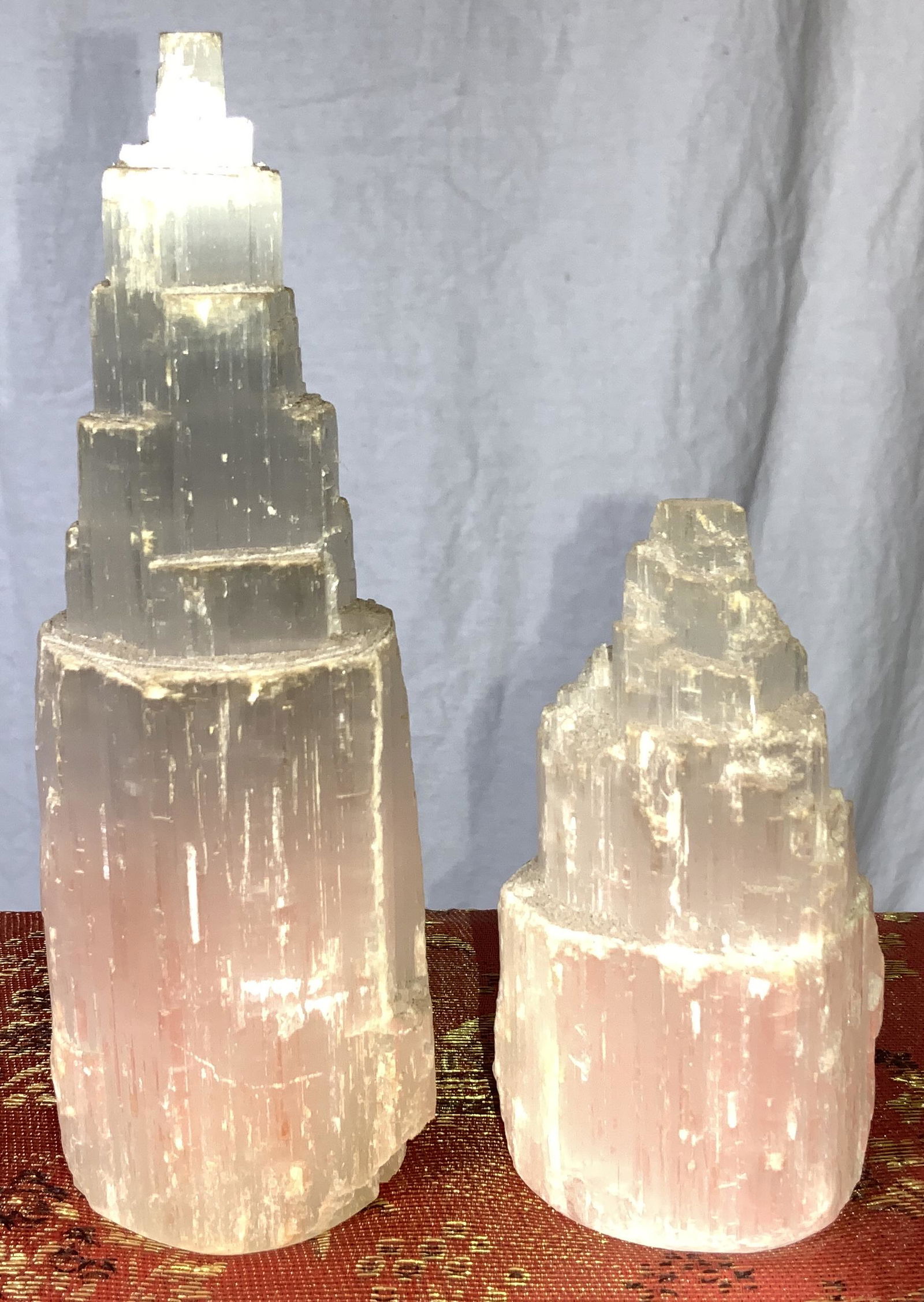Lot 2 Angkorian Style Gypsum Crystals (1 of 6)