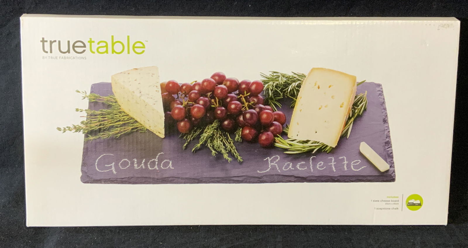 TrueTable Slate Cheese Board & Soapstone Chalk (1 of 5)