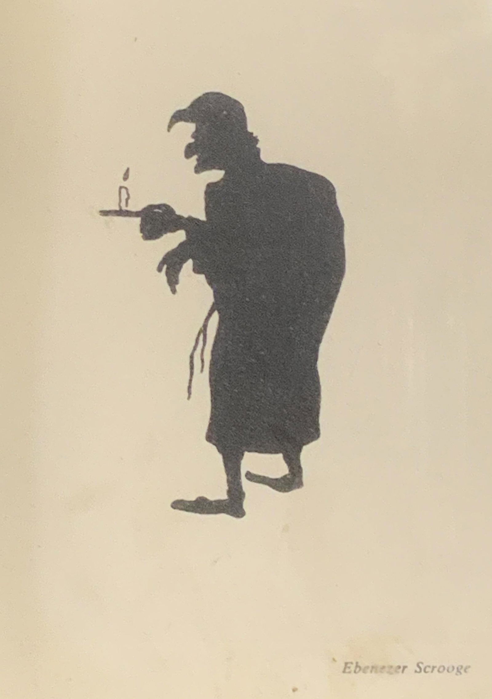 4 Framed Character Figural Silhouetted Lithographs (1 of 6)