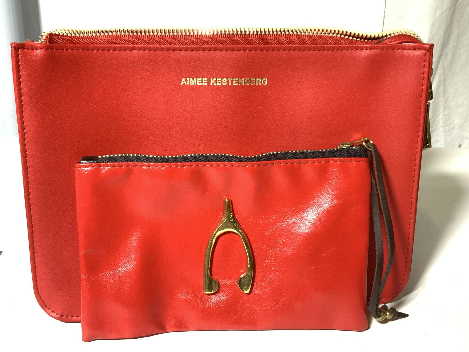 AIMEE KESTENBERG read leather Clutch/ Case (1 of 9)