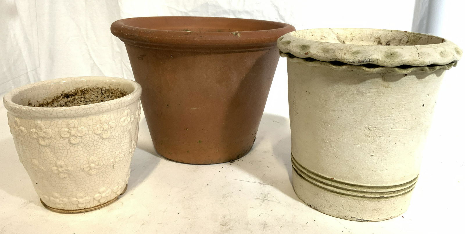 Lot 3 Assorted Ceramic Planters (1 of 6)