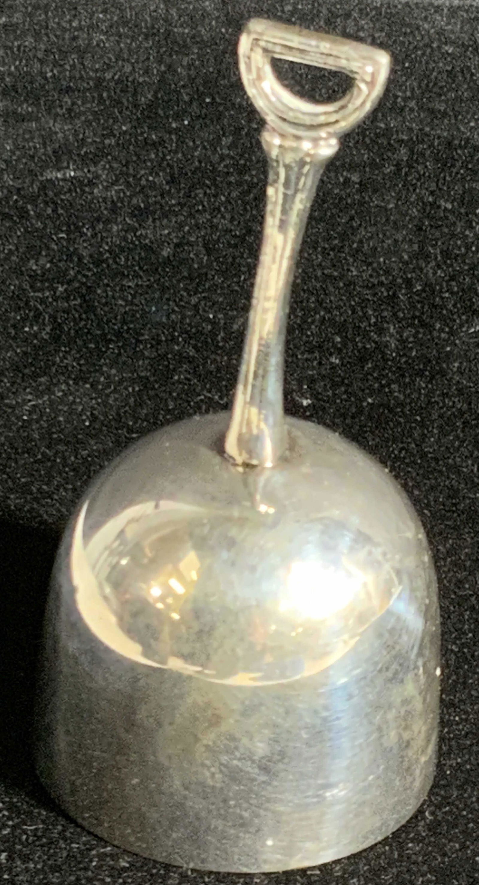 Collectible Polished Silver Tone Metal Bell (1 of 8)