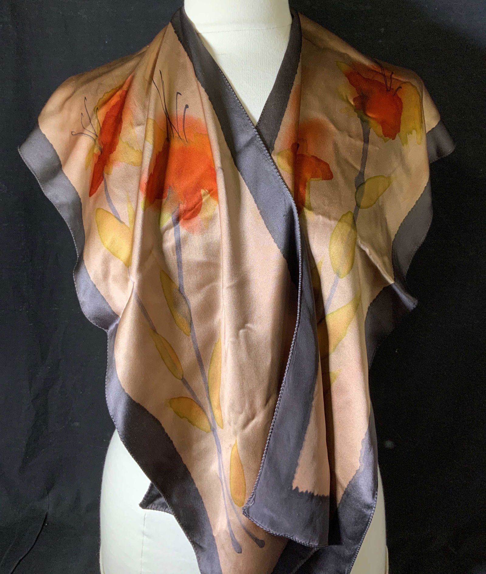 ROBINSON Floral Patterned Scarf (1 of 6)