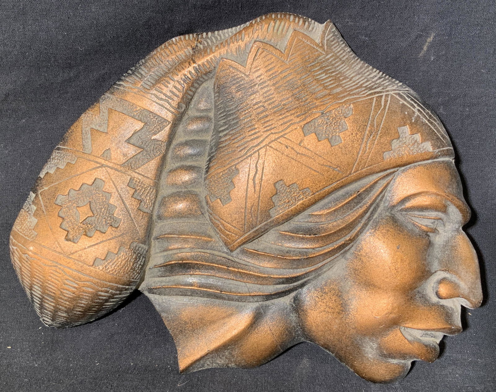 Plaster Native American Wall Decor (1 of 6)