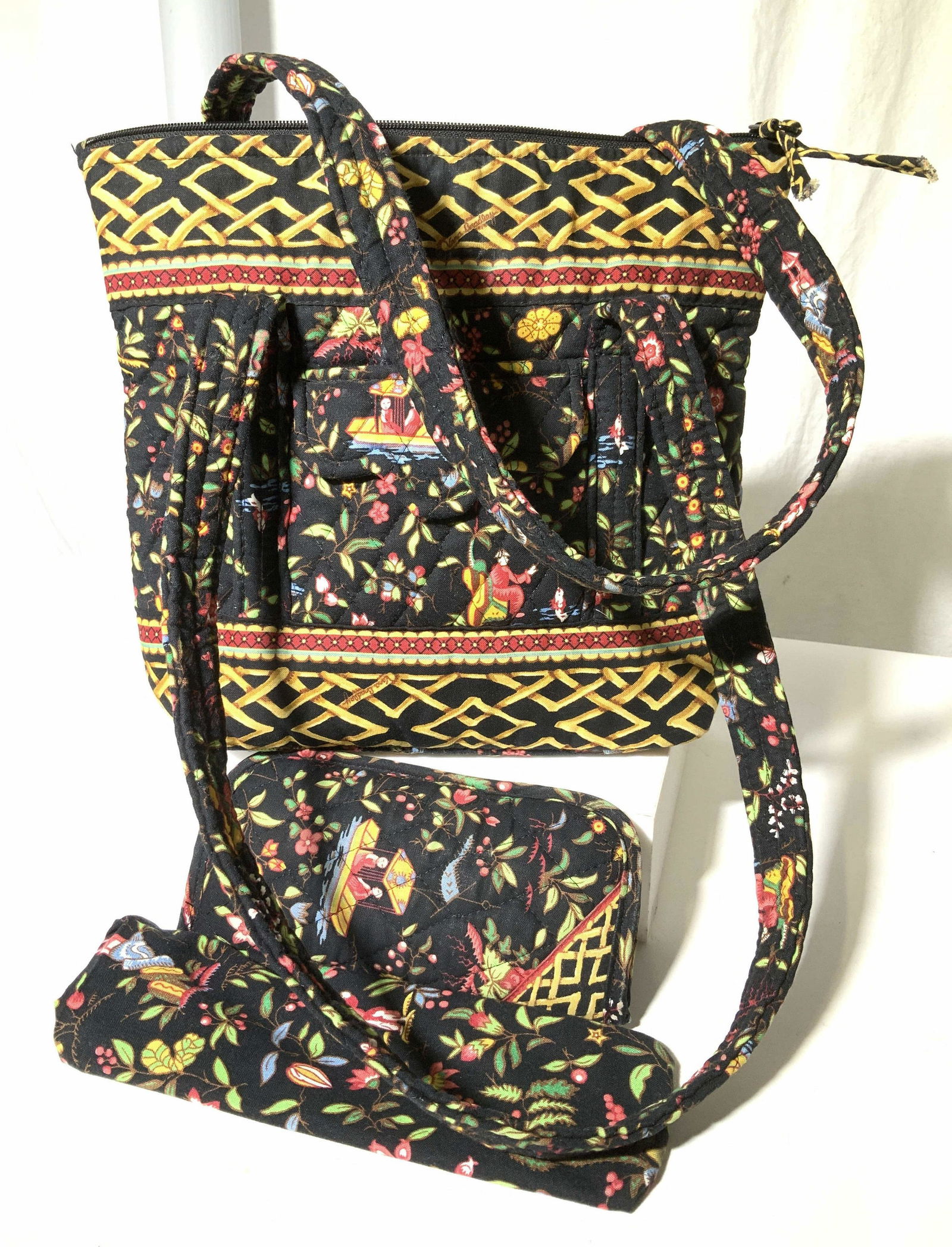 Set 3 Vera BRADLEY Quilted Cotton Purse, Acc. (1 of 8)