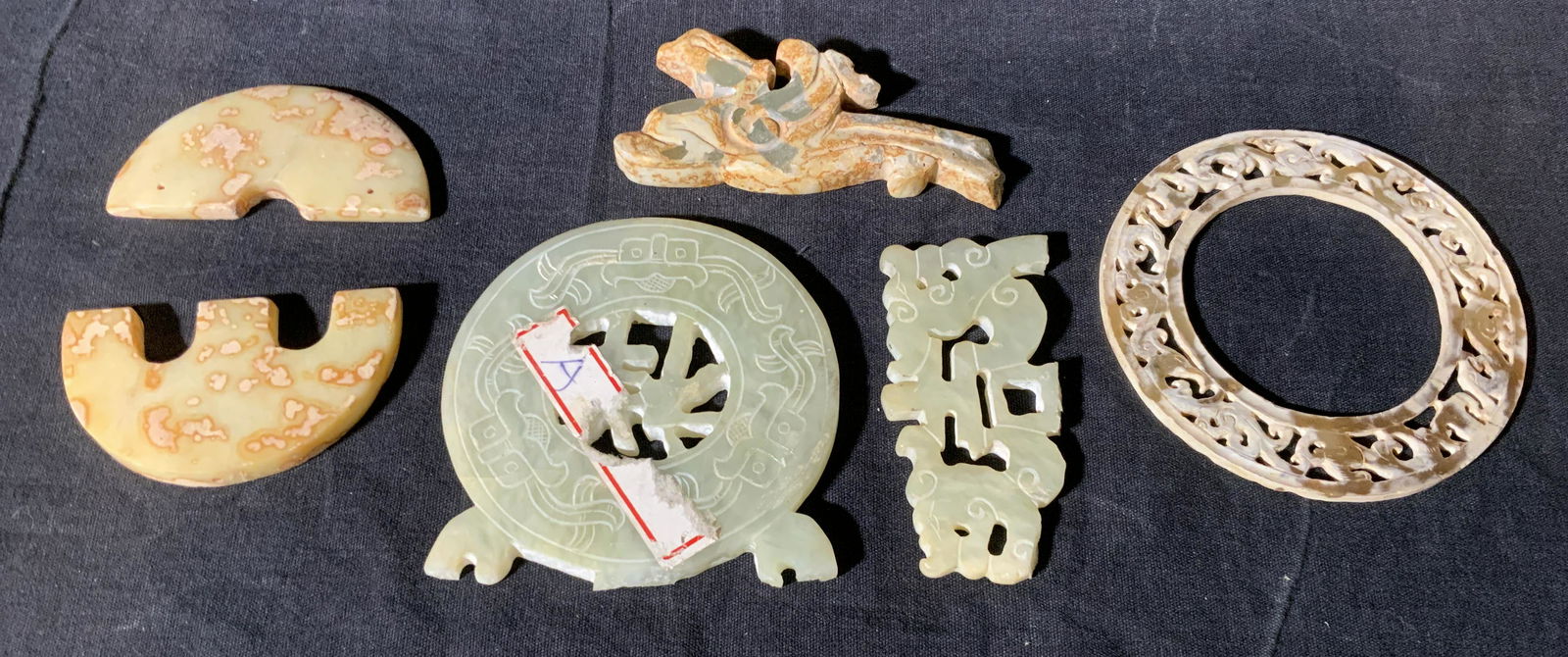Group Lot Asian Hand Carved Natural Stones (1 of 7)