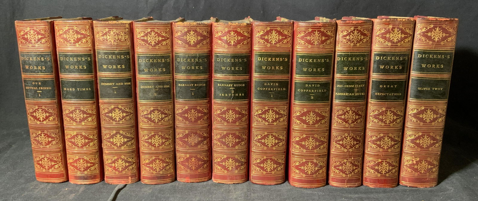 Lot 11 Antique Charles Dickens Books (1 of 8)
