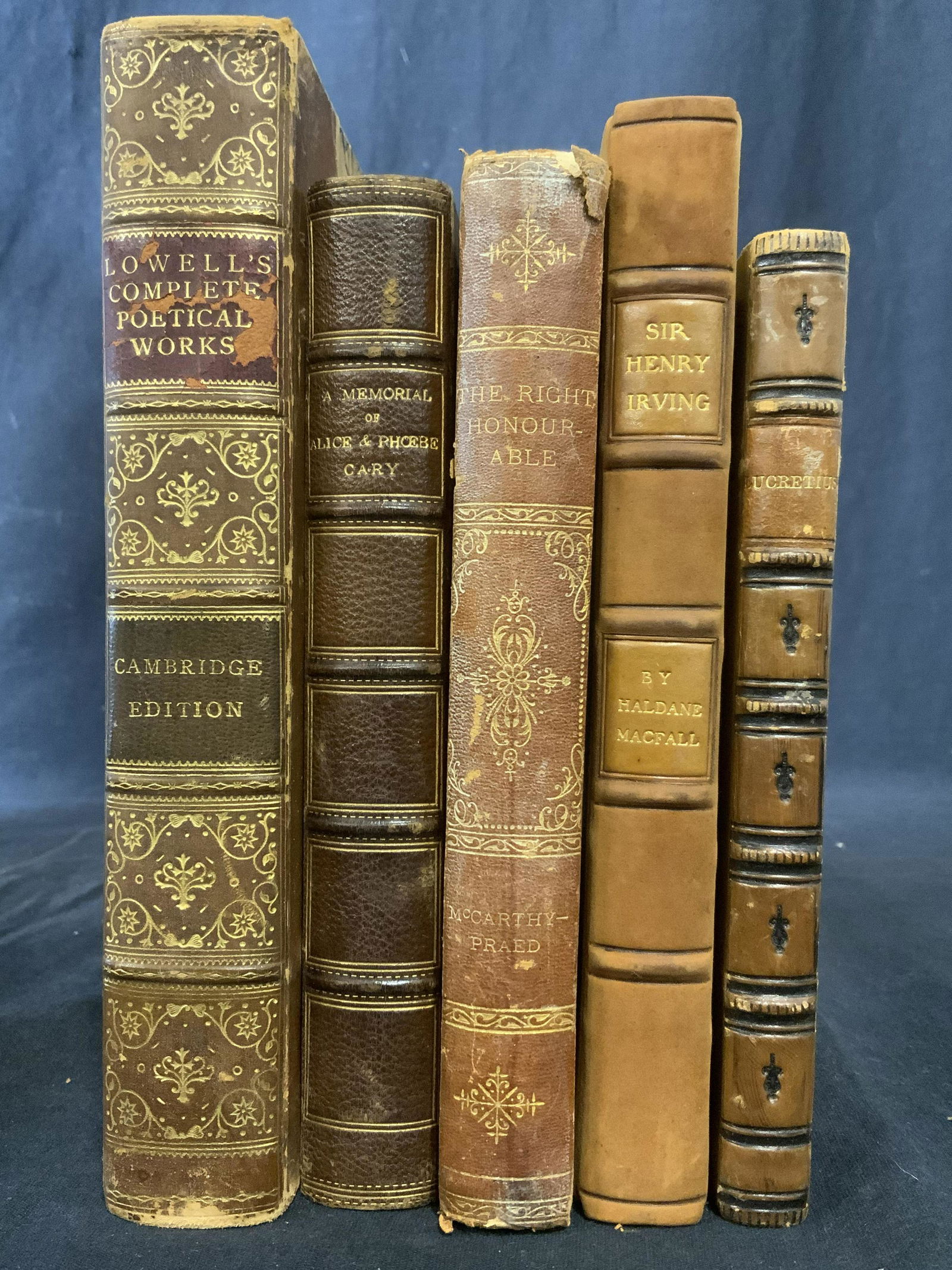 Lot 4 Antique Leather Bound Books (1 of 11)