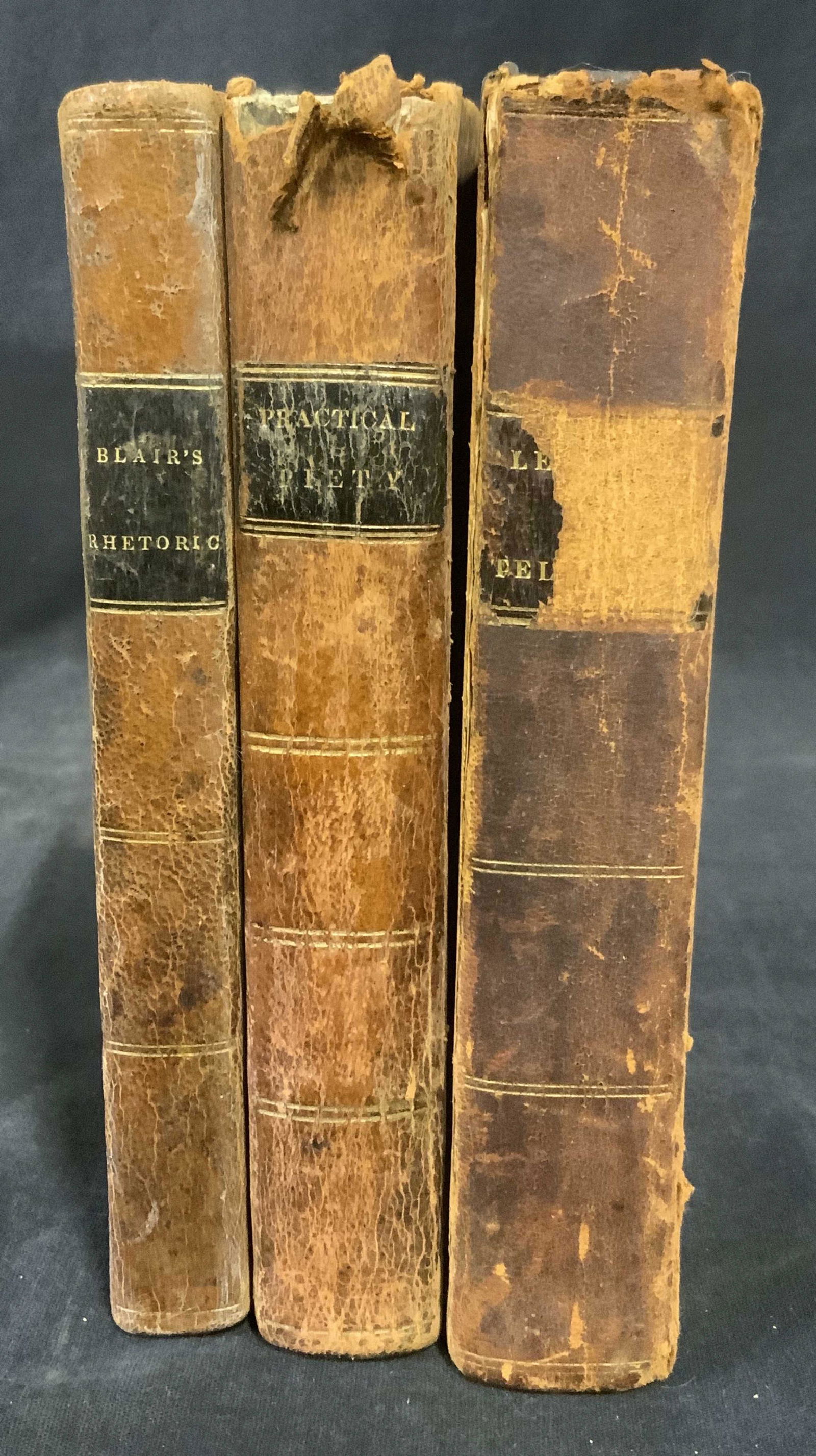 Lot 3 Antique Leather-bound Books (1 of 7)