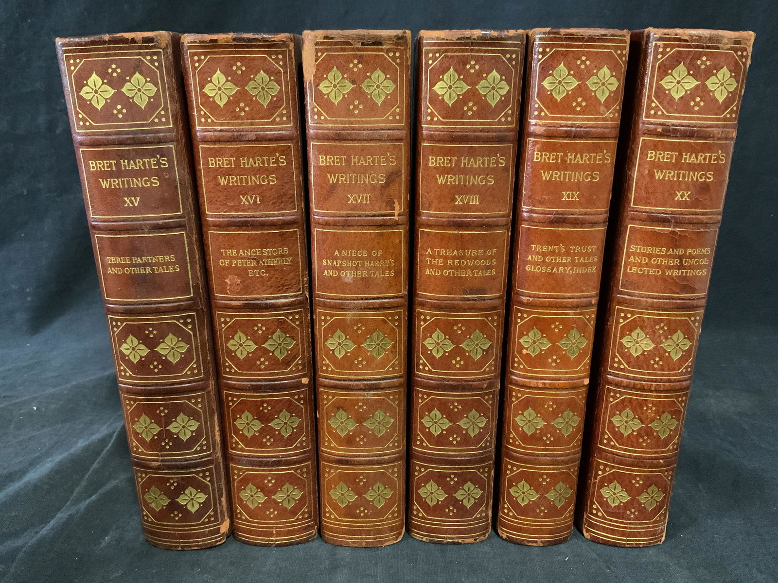 Lot 6 Antique BRET HARTE’S WRITINGS Volumes (1 of 8)