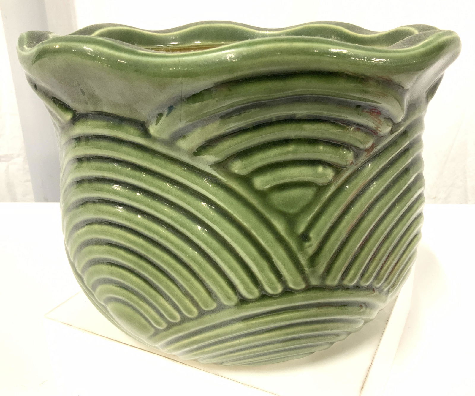 Reticulated Rainbow Pattern Ceramic Planter (1 of 4)