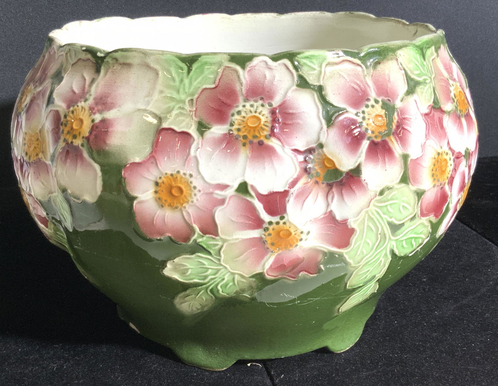 CLEMENT Signed French Porcelain Cachepot (1 of 10)