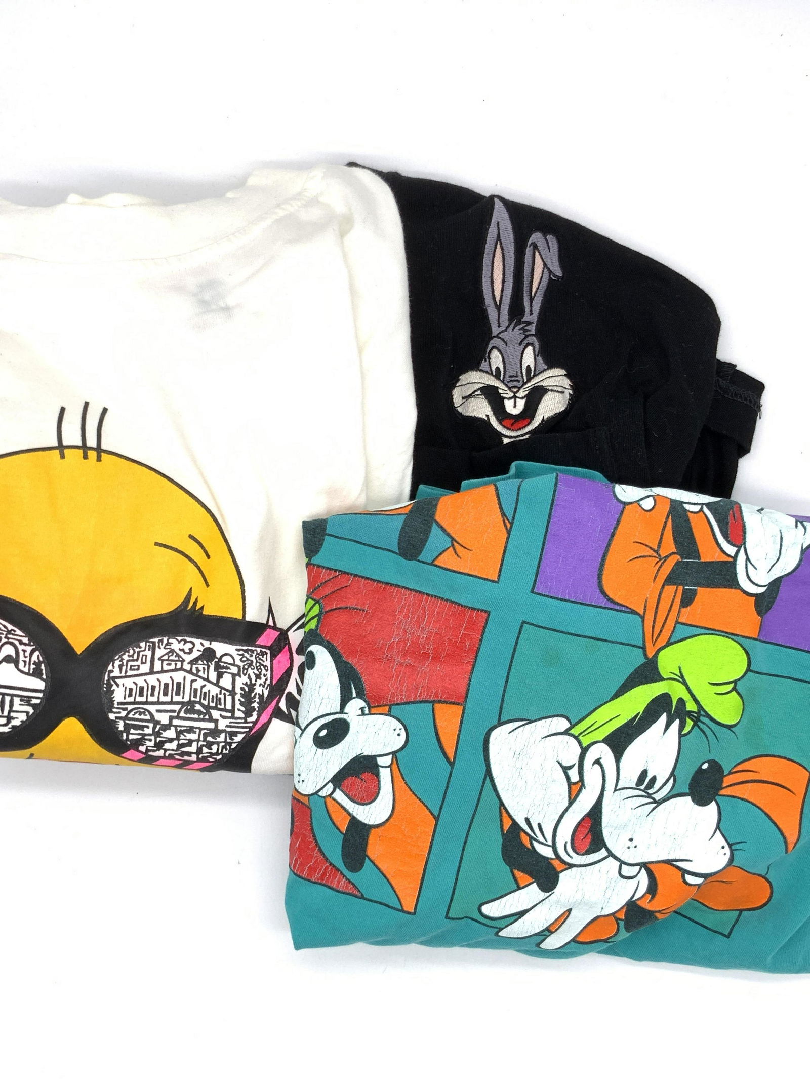 Lot 3 Collectible Disney & Loony Toons Shirts (1 of 11)