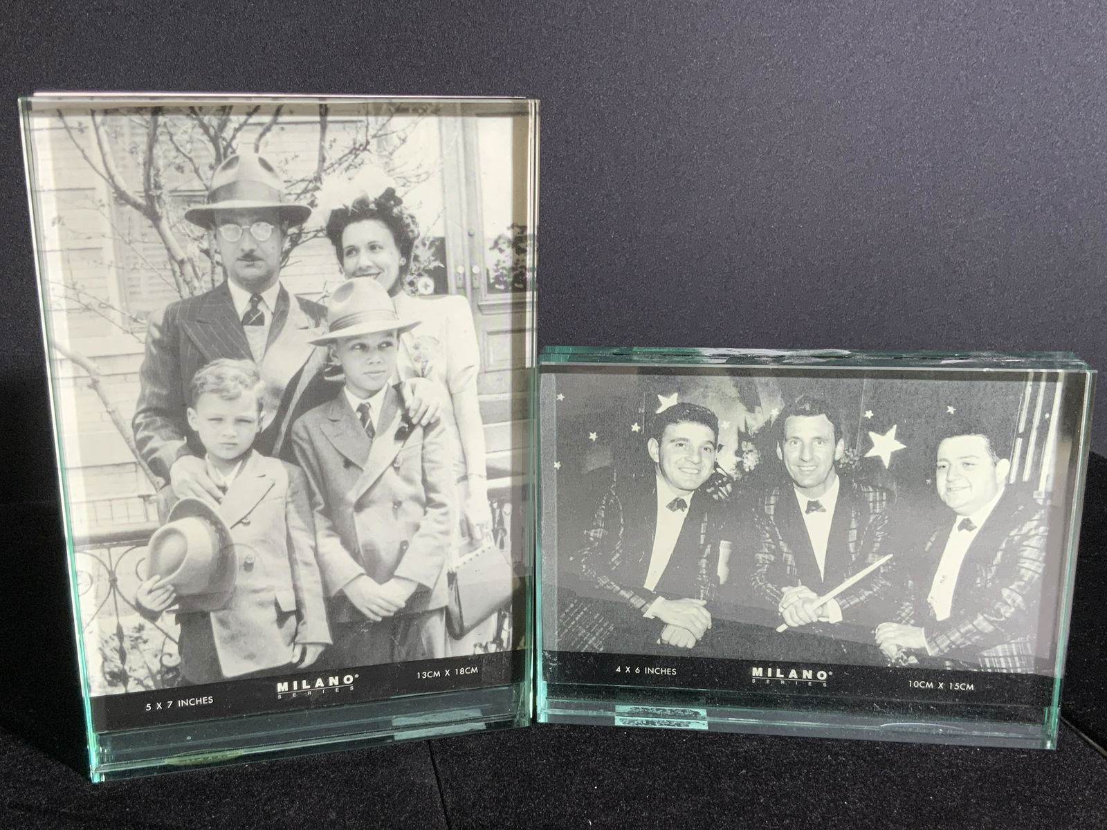 Pair MILANO SERIES Glass Picture Frames (1 of 6)