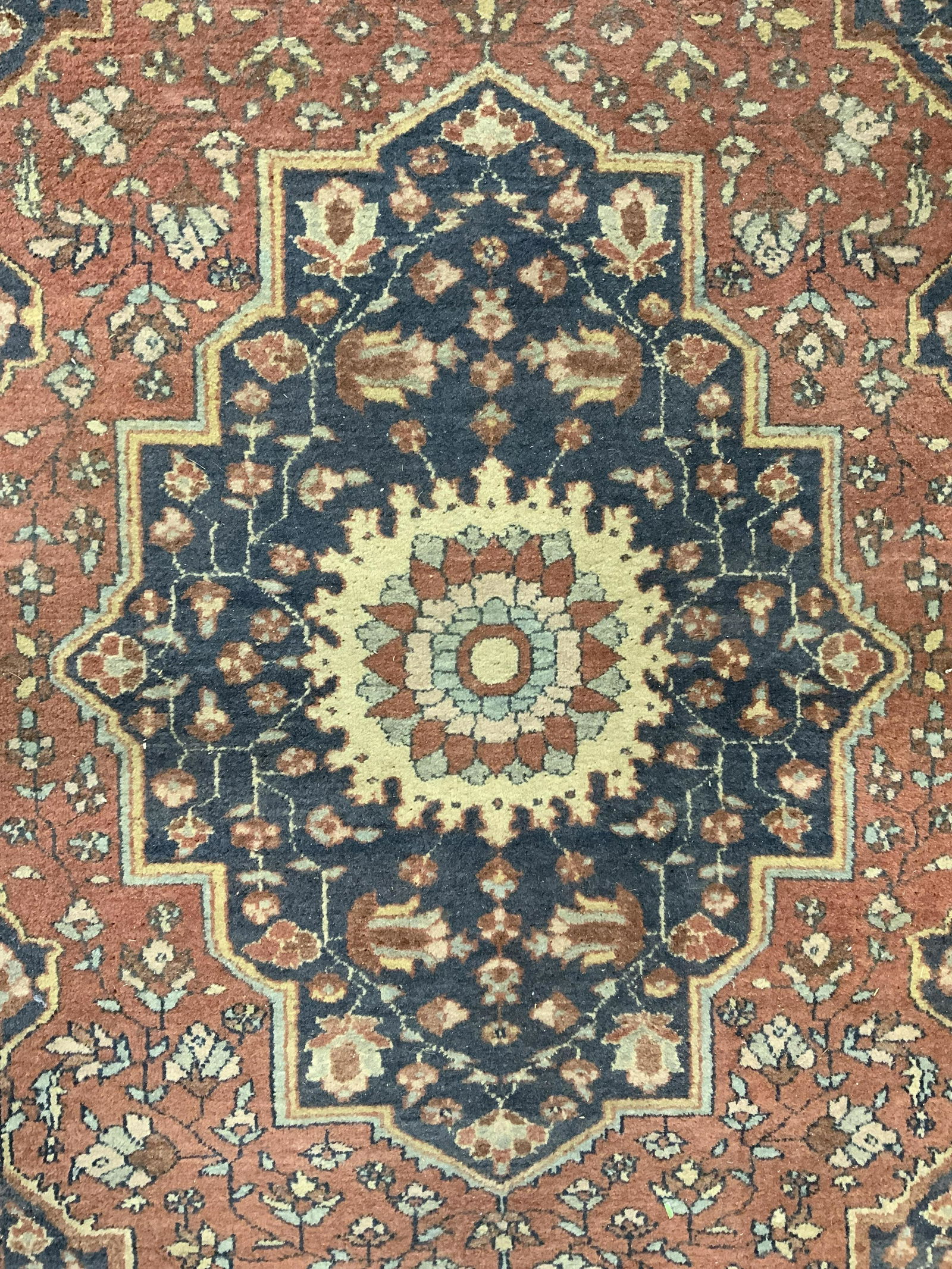 Vintage Persian Handmade Fringed Wool Rug (1 of 9)