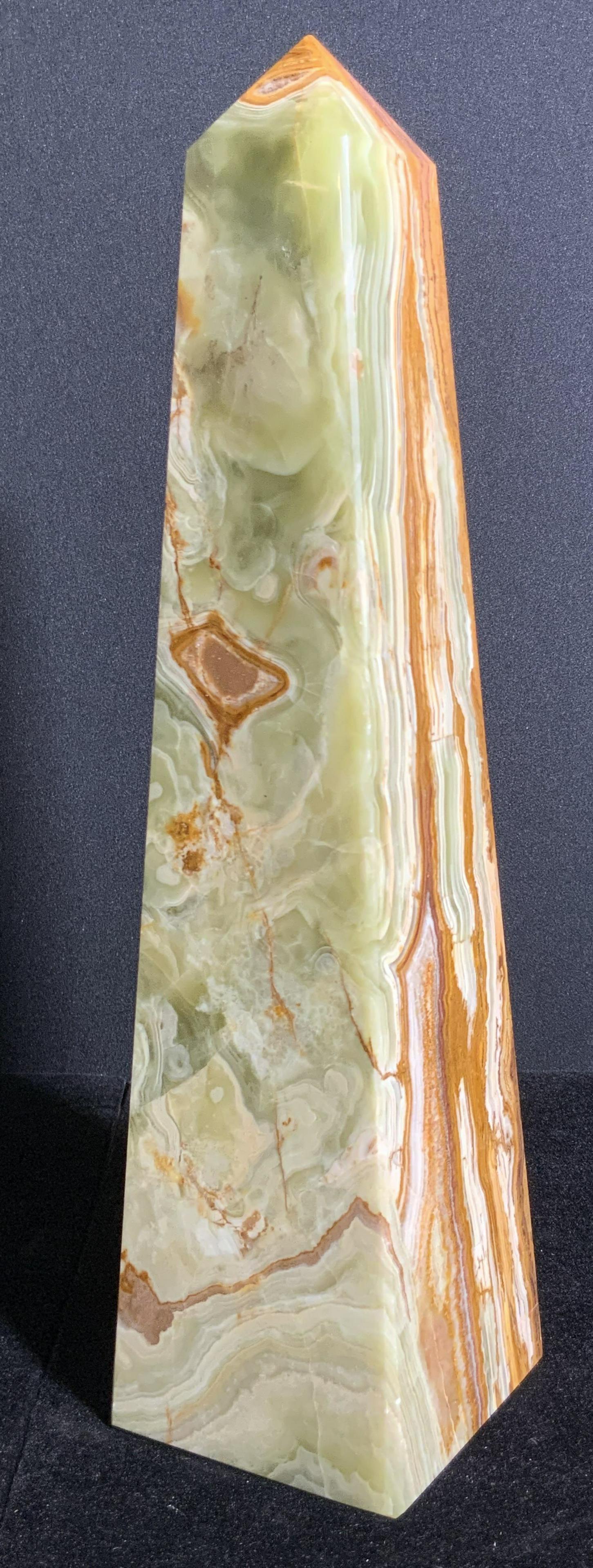 Collectible Natural Polished Stone Obelisk (1 of 10)