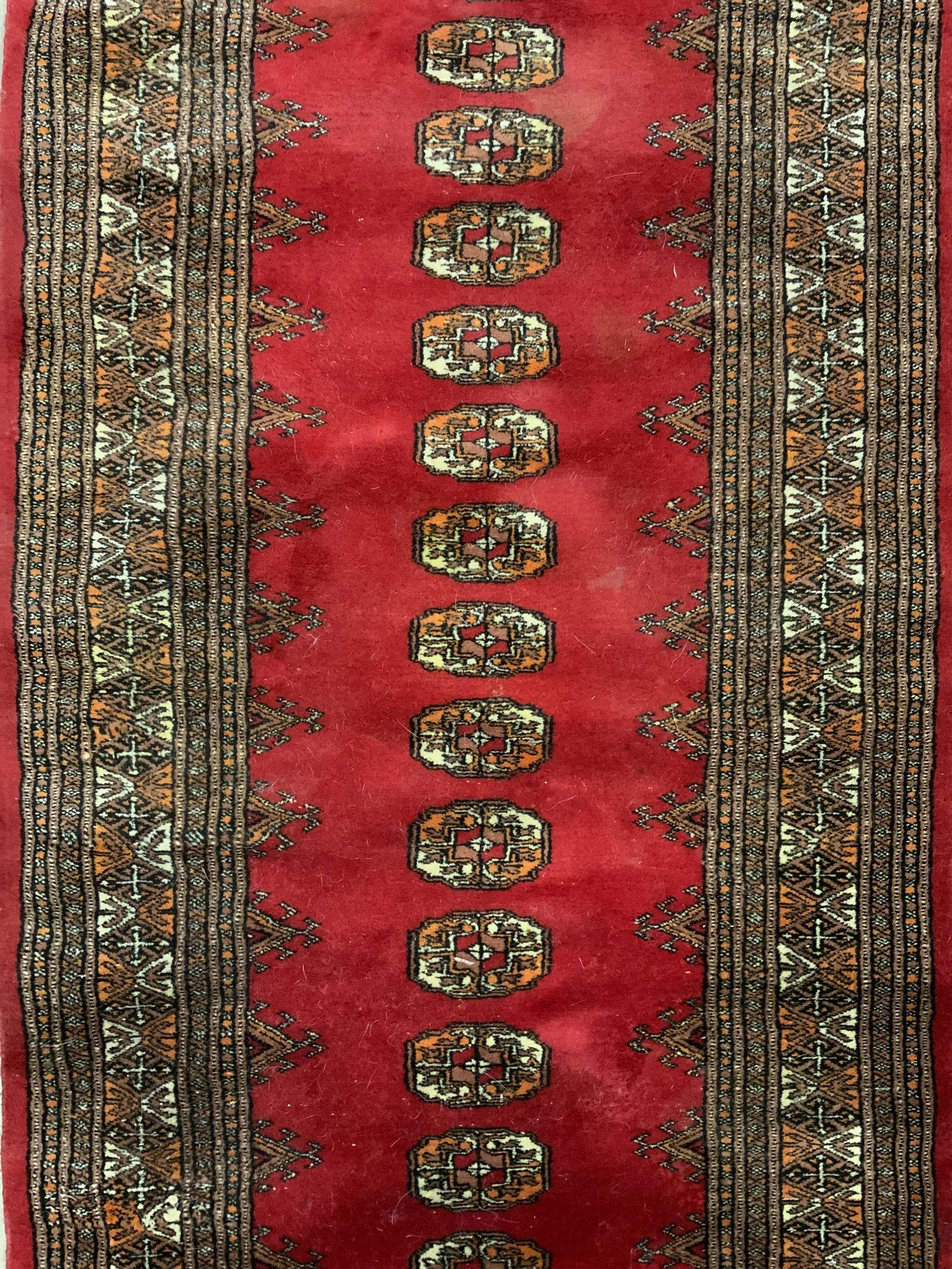 Vintage Caucasian Wool Runner W Fringes (1 of 8)