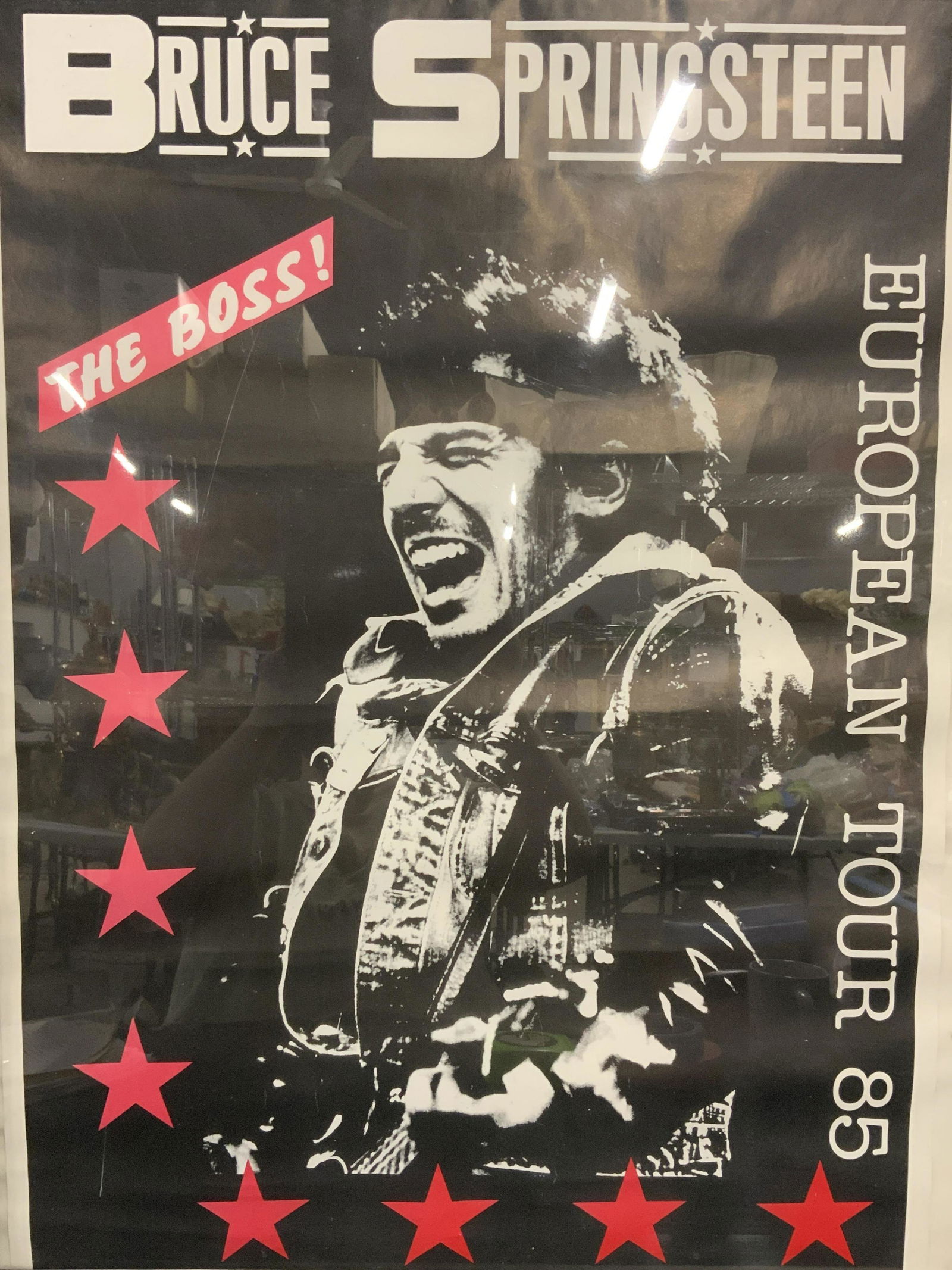 Framed Bruce Springsteen European Tour Poster (1 of 7)