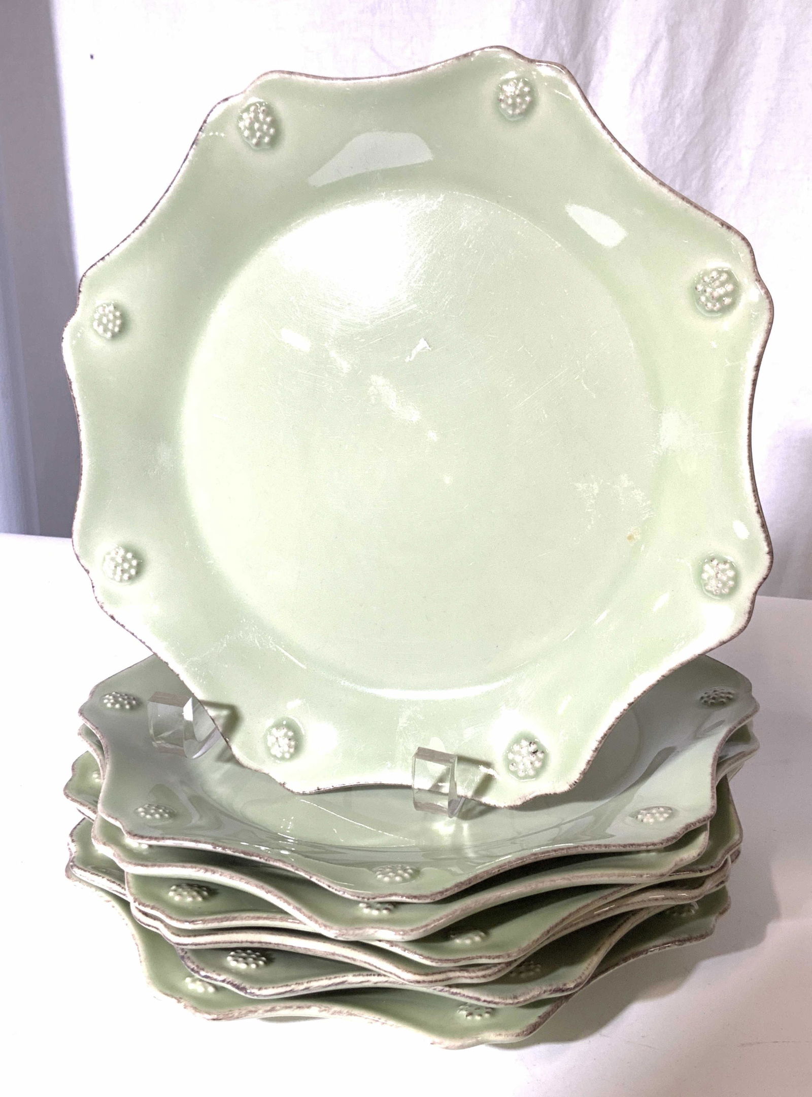 Set 7 Jukiska Berry & Thread Ceramic Salad Plates (1 of 6)