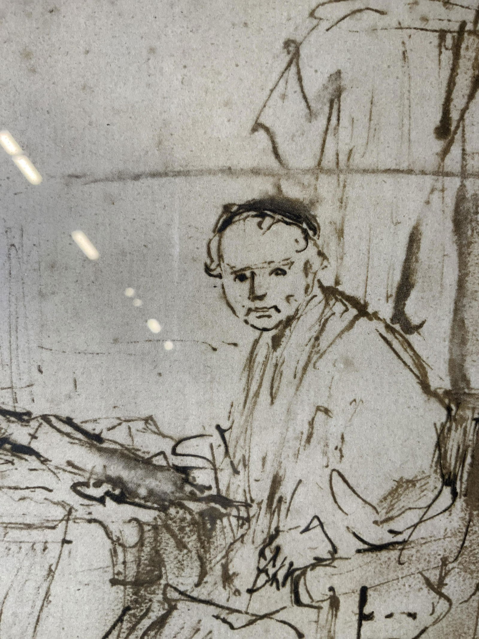 REMBRANDT Sketch for Portrait Offset Lithograph (1 of 5)