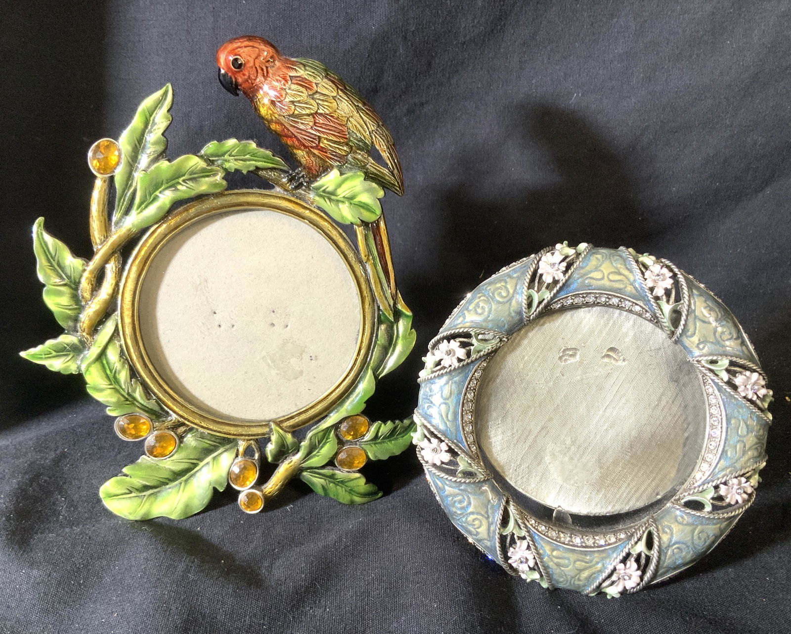 Lot 2 Enameled Art Nouveau Table Frames (1 of 5)