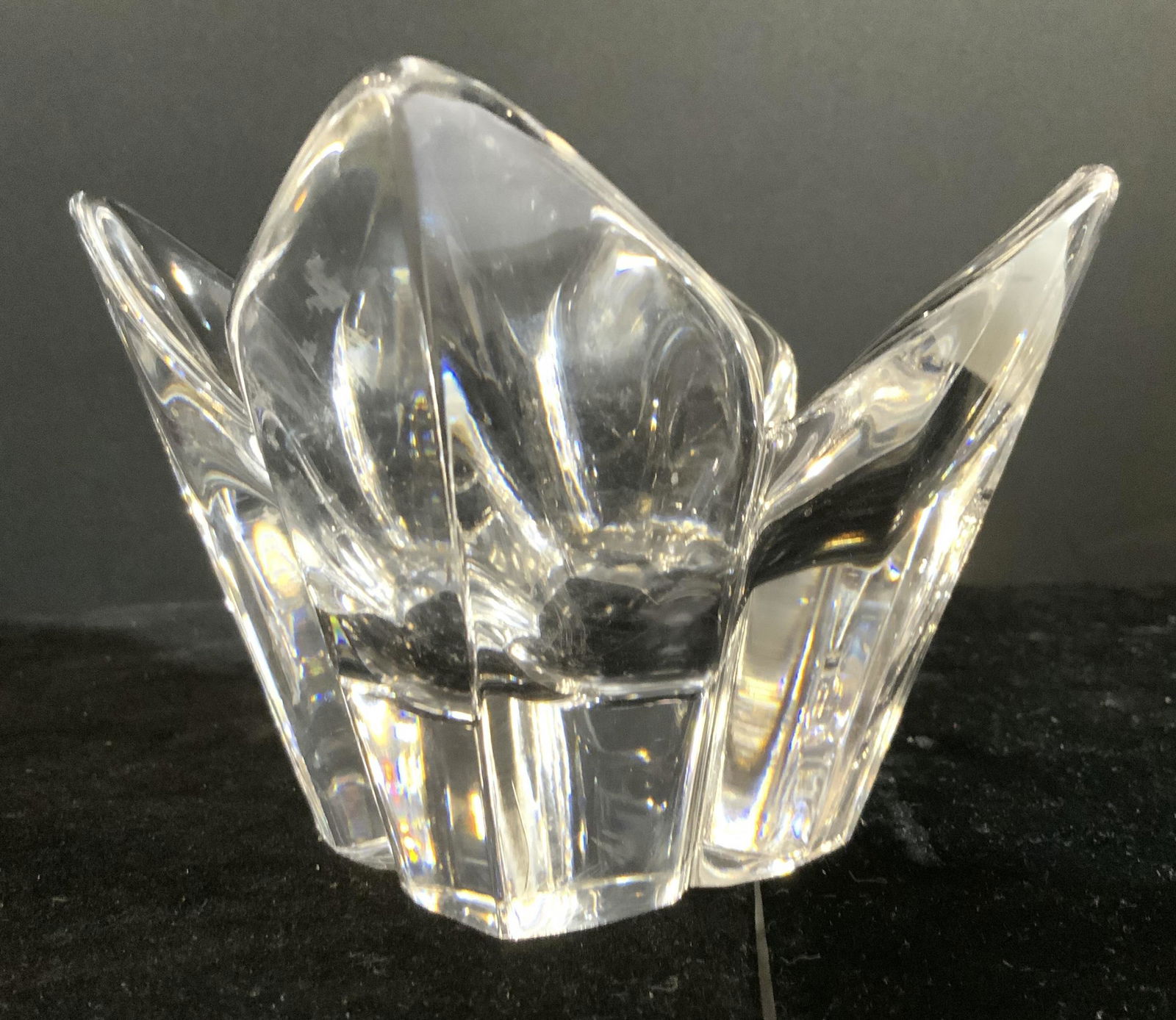ORREFORS Crystal Vessel Trinket Dish (1 of 8)