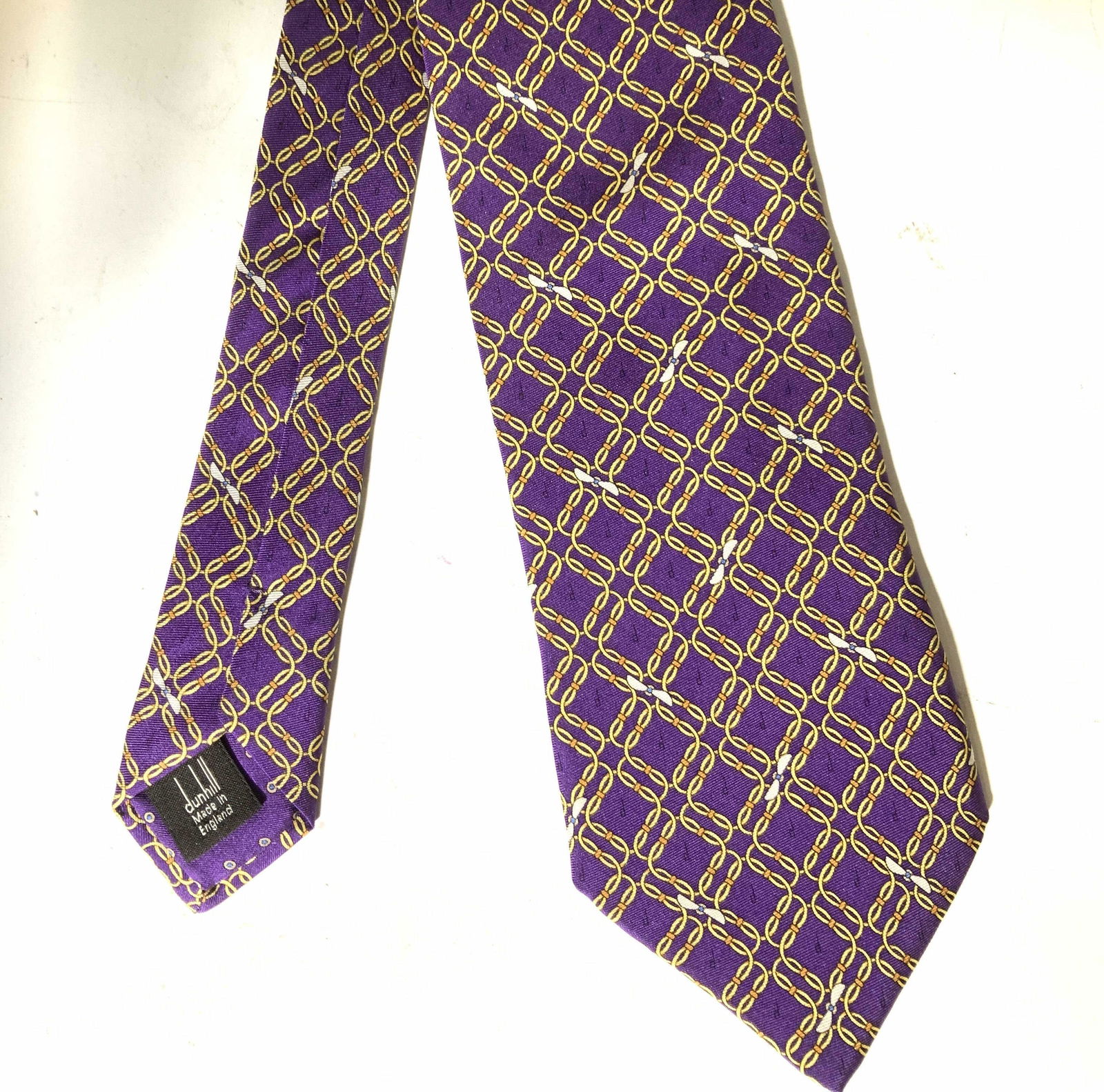 DUNHILL MEN’S SILK SHIRT TIE, Eng (1 of 6)