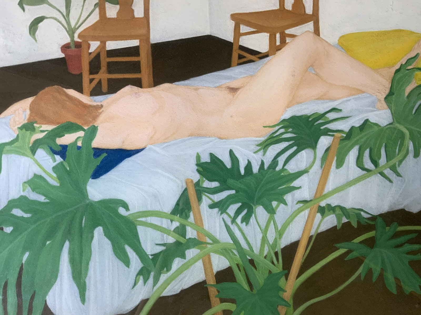 Signed Female Nude Pastel Drawing 1973: Possibly Regina Granne Signed Female Nude Pastel Drawing 1973, signature to lower right reads R (illegible) Granne, date reads Â‘73Â’, subject a reclining nude woman, measures 22 7/8 x 28 1/4 in