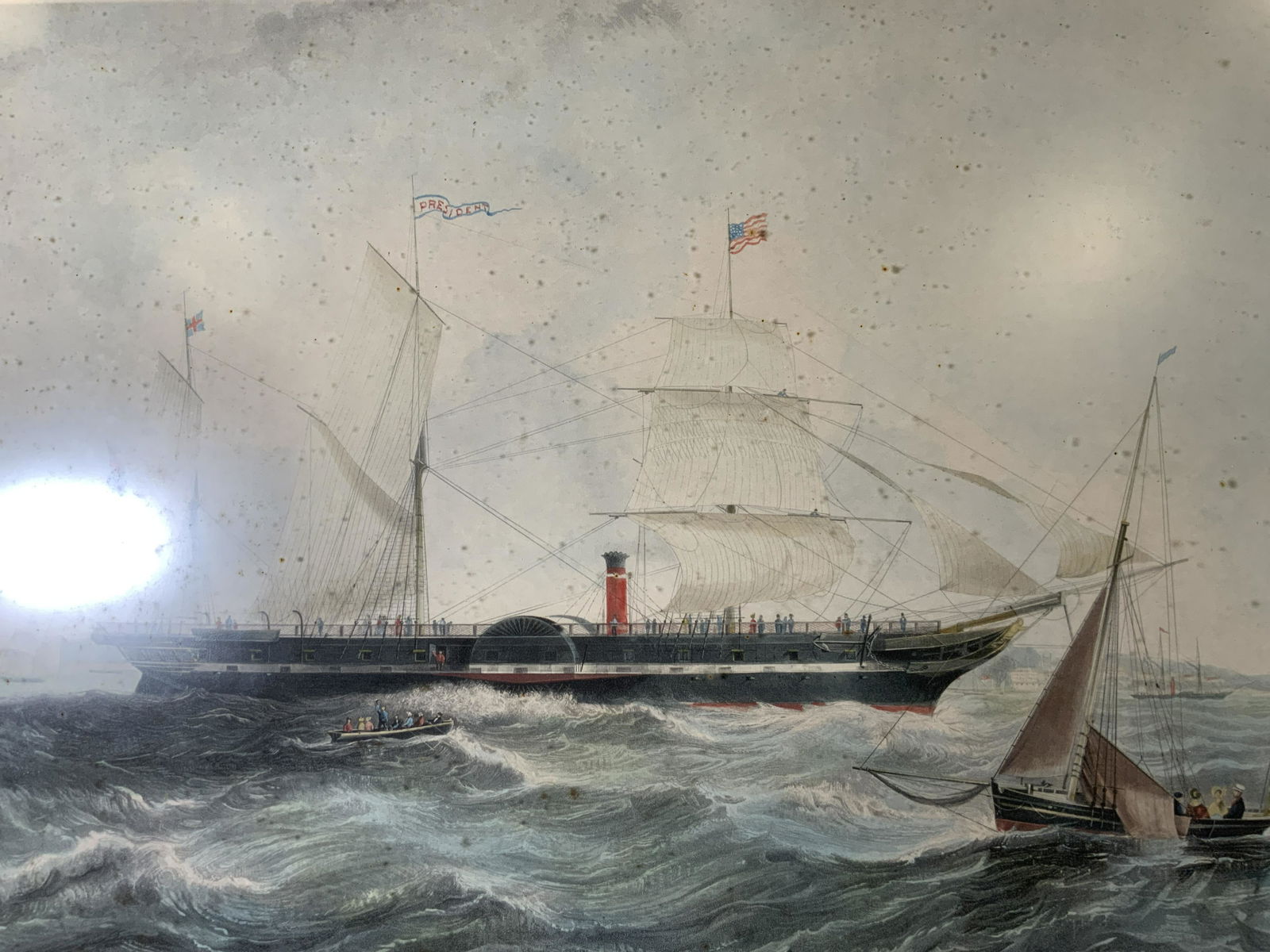 HENRY PAPPRILL Steam Ship Lithograph (1 of 9)