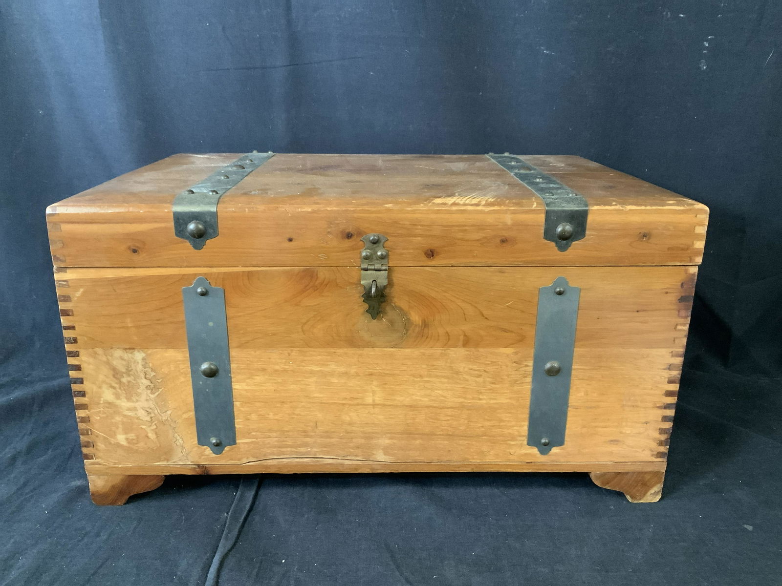 Vintage Wooden Storage Chest (1 of 8)