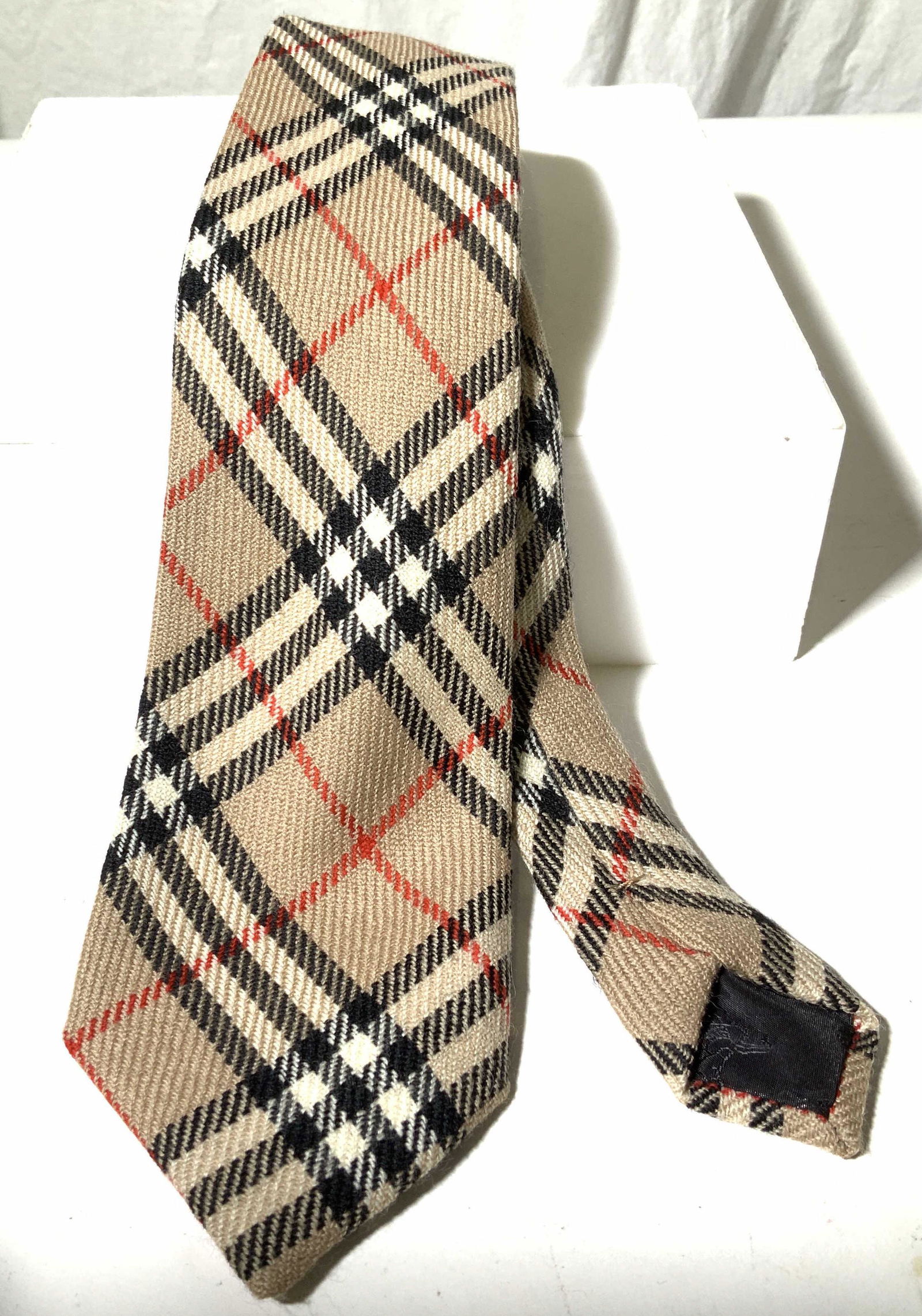 BURBERRY OF LONDON Nova Check Wool Tie (1 of 5)