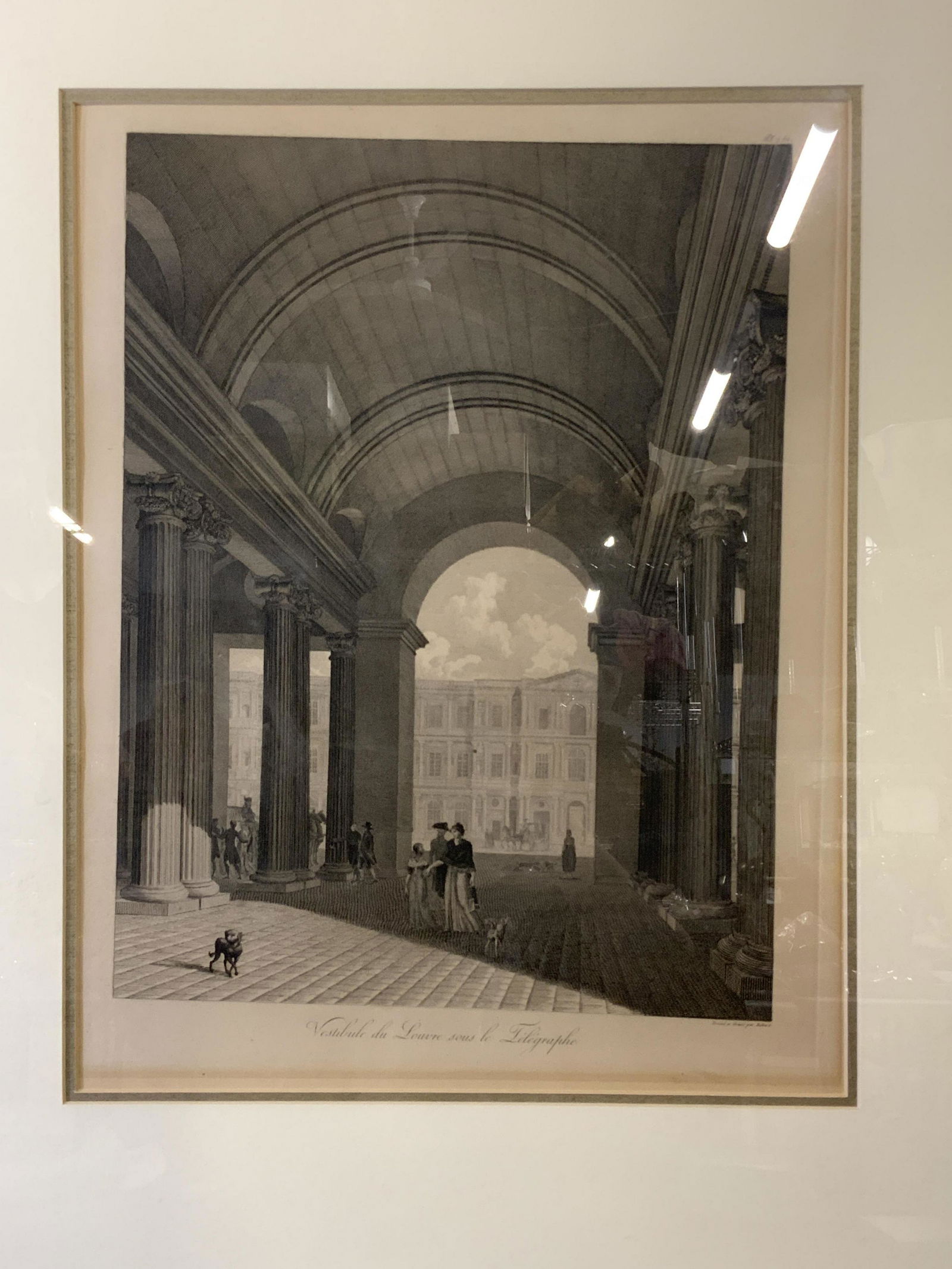 Framed French Architectural Lithograph (1 of 10)