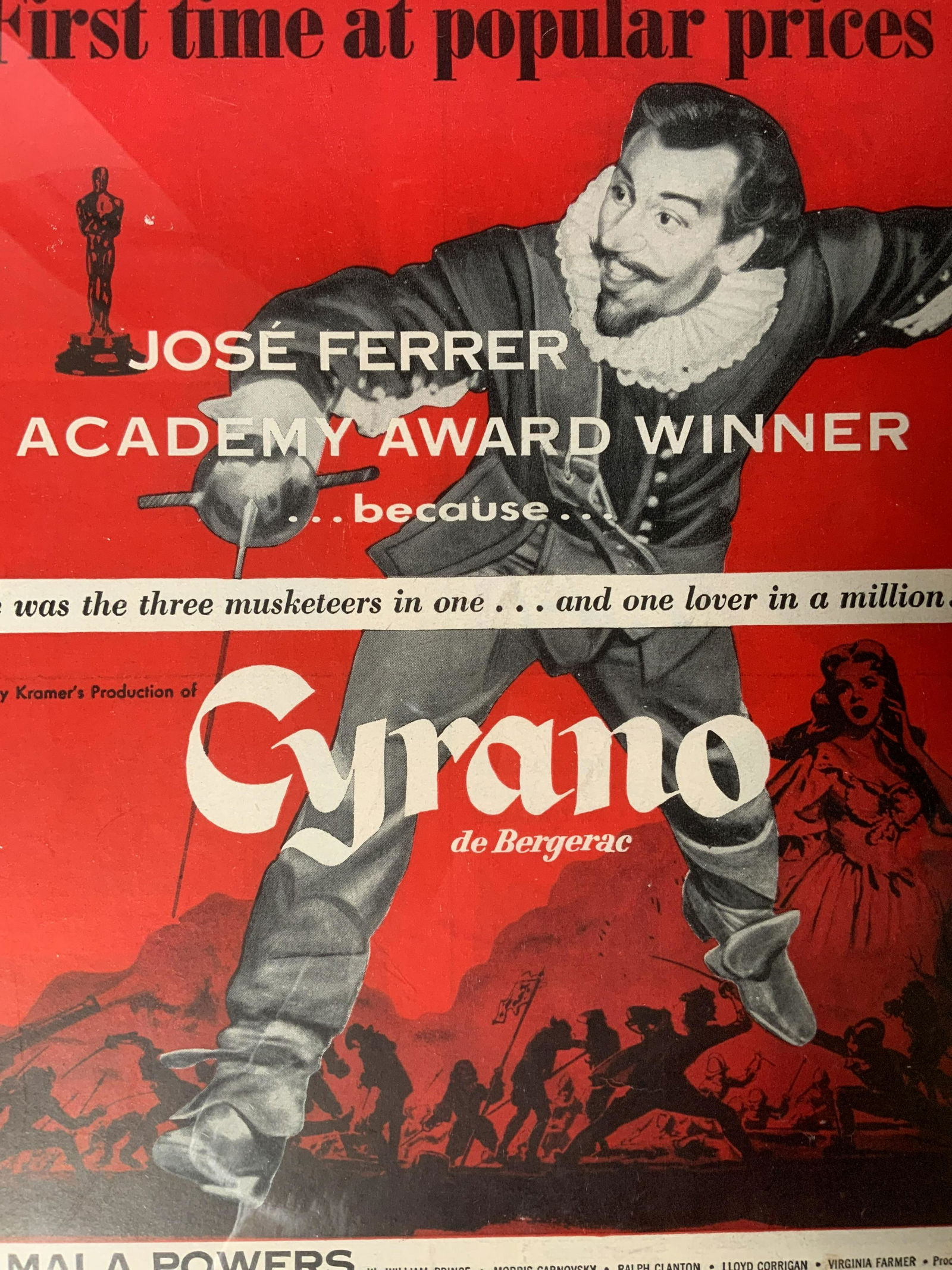 CYRANO DE BERGERAC Movie Poster Lithograph (1 of 6)