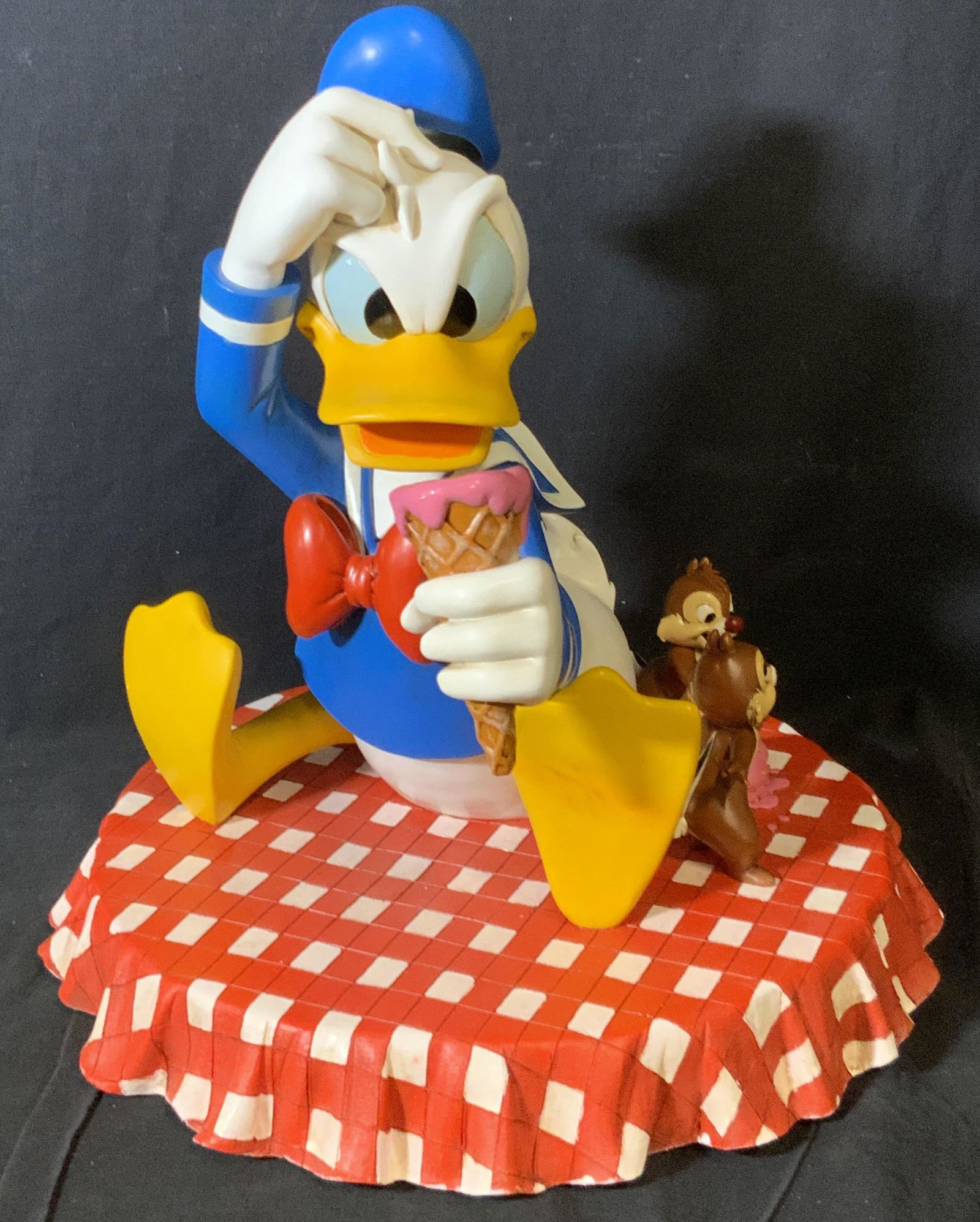 Artist Signed Disney Donald Duck Sculpture 17 in H (1 of 10)