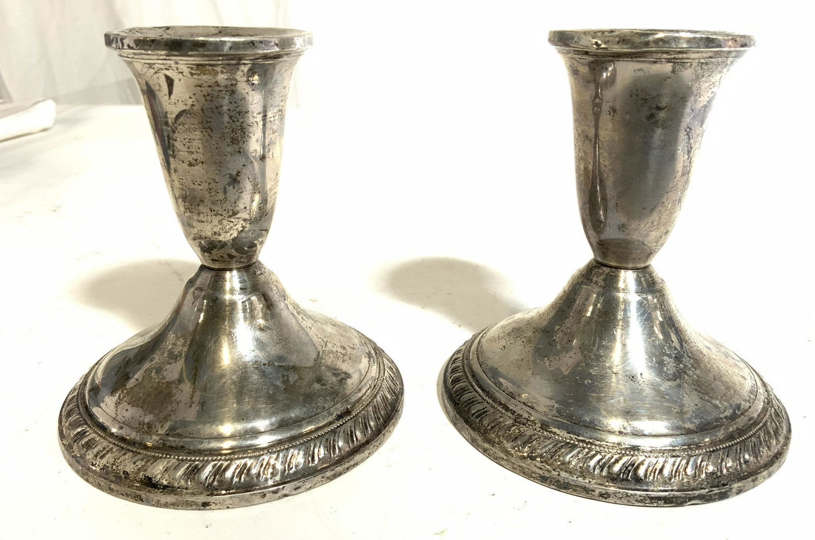 Pair DUCHIN STERLING WEIGHTED Candlesticks (1 of 7)