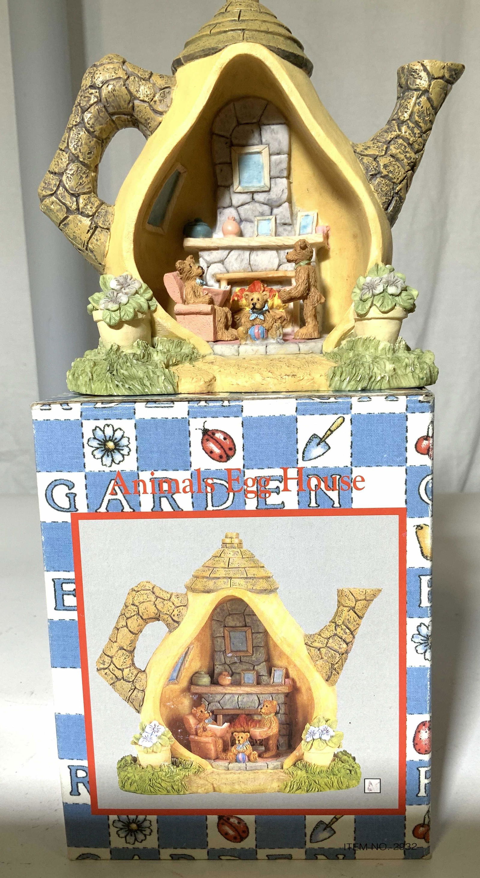 Collectible Porcelain Animals Egg House Tea Pot (1 of 6)