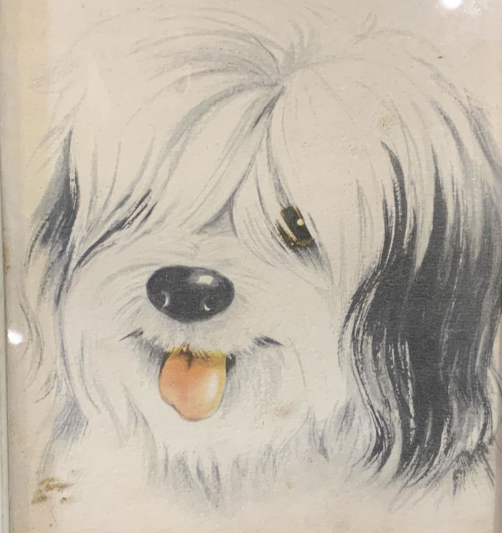 Framed Lithograph of Dog, Artwork (1 of 7)