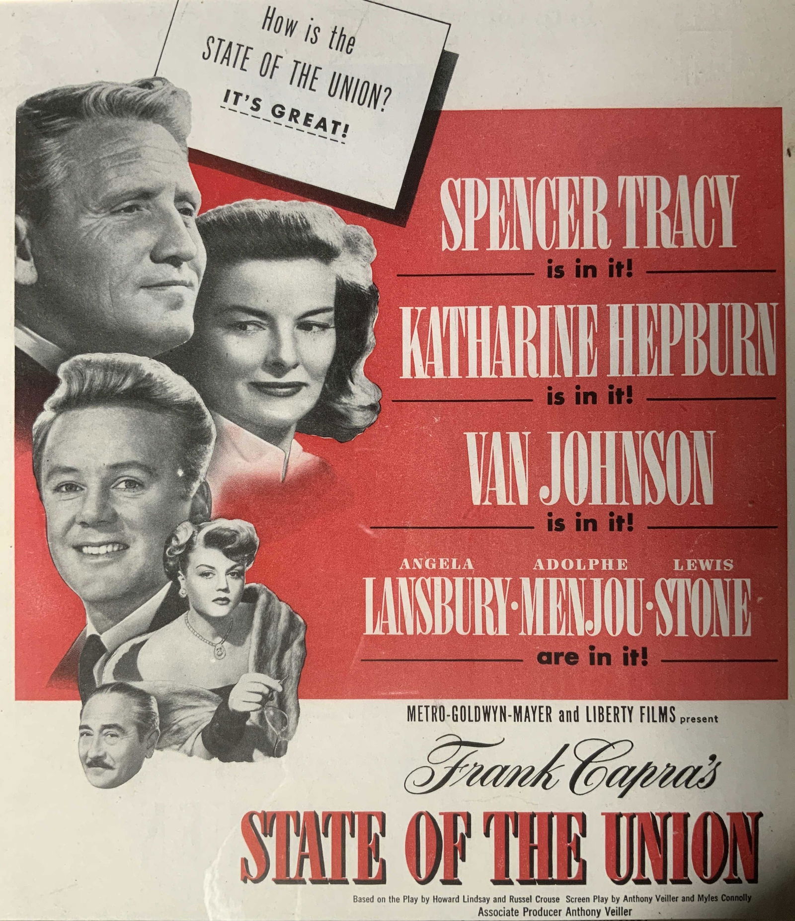 State of the Union Movie Poster Lithograph (1 of 5)