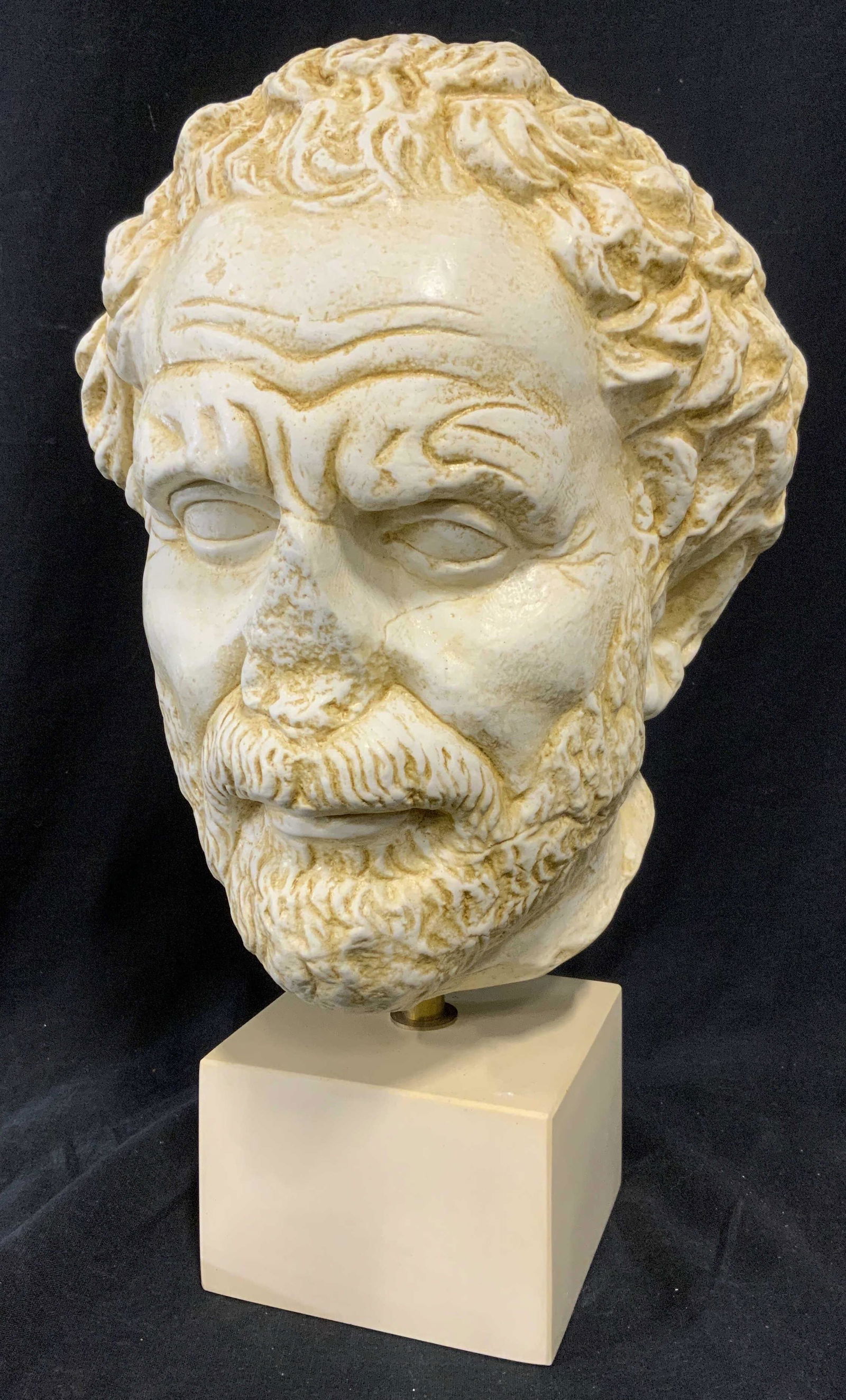 Cast Ceramic Demosthenes Head Sculpt (1 of 5)