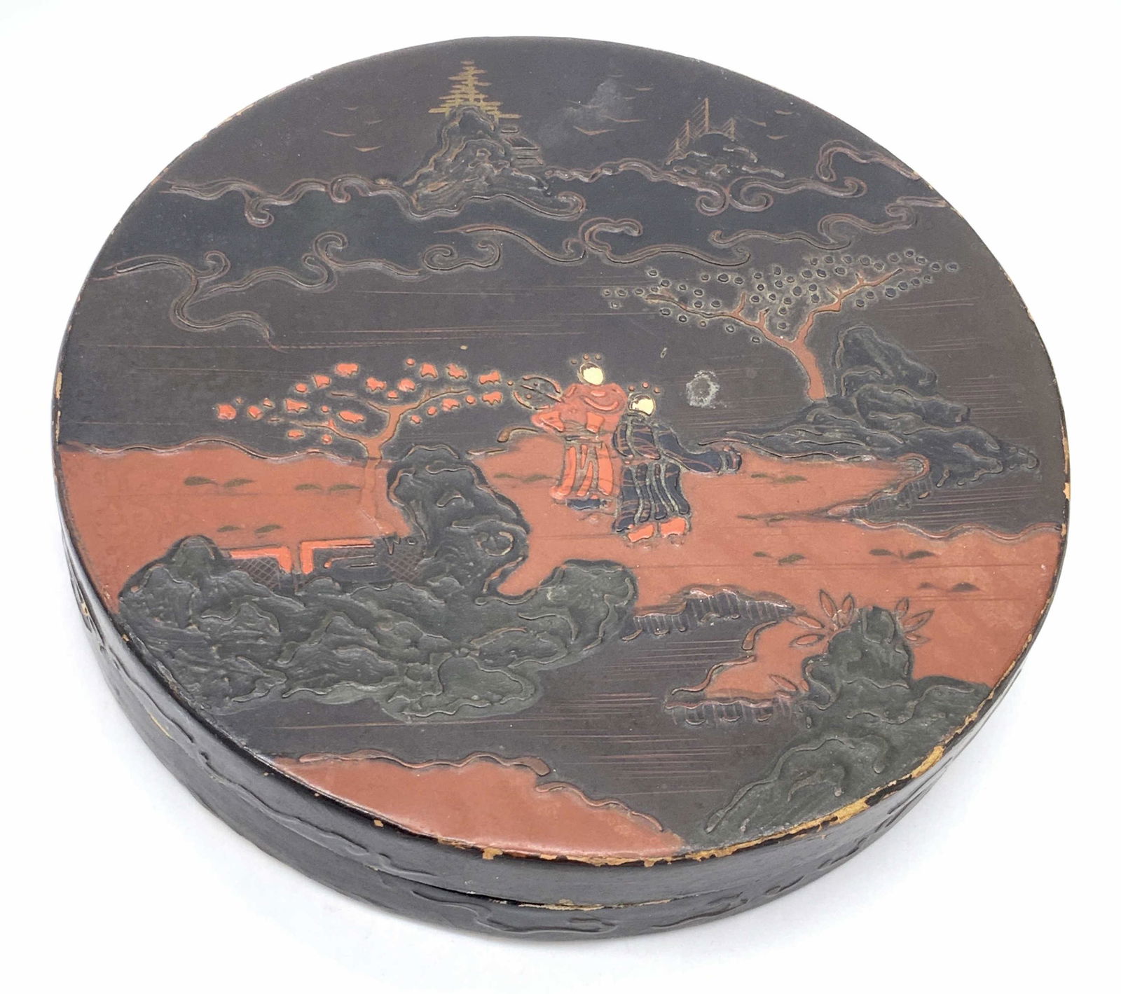 Handmade Asian Wooden Lidded Vessel (1 of 8)