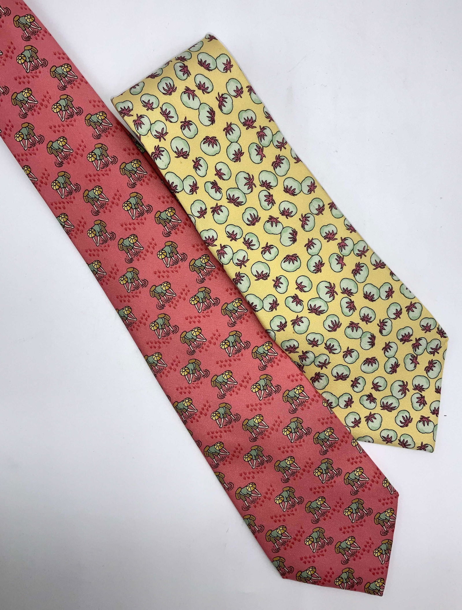 Grp 2 Men’s HERMÉS SILK Shirt Ties, signed (1 of 6)