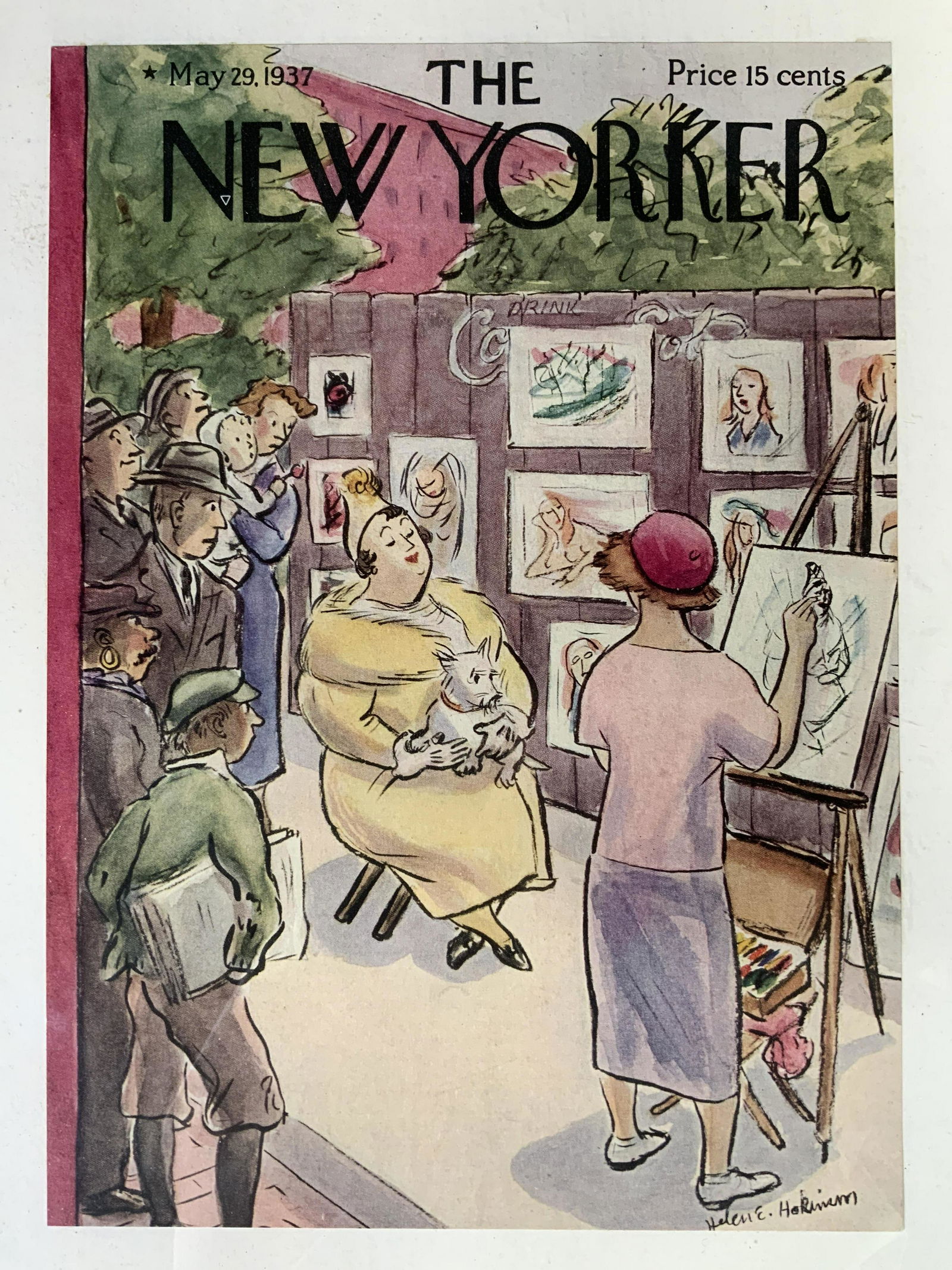 HELENE E HOKINSON The New Yorker Offset Lithograph (1 of 6)