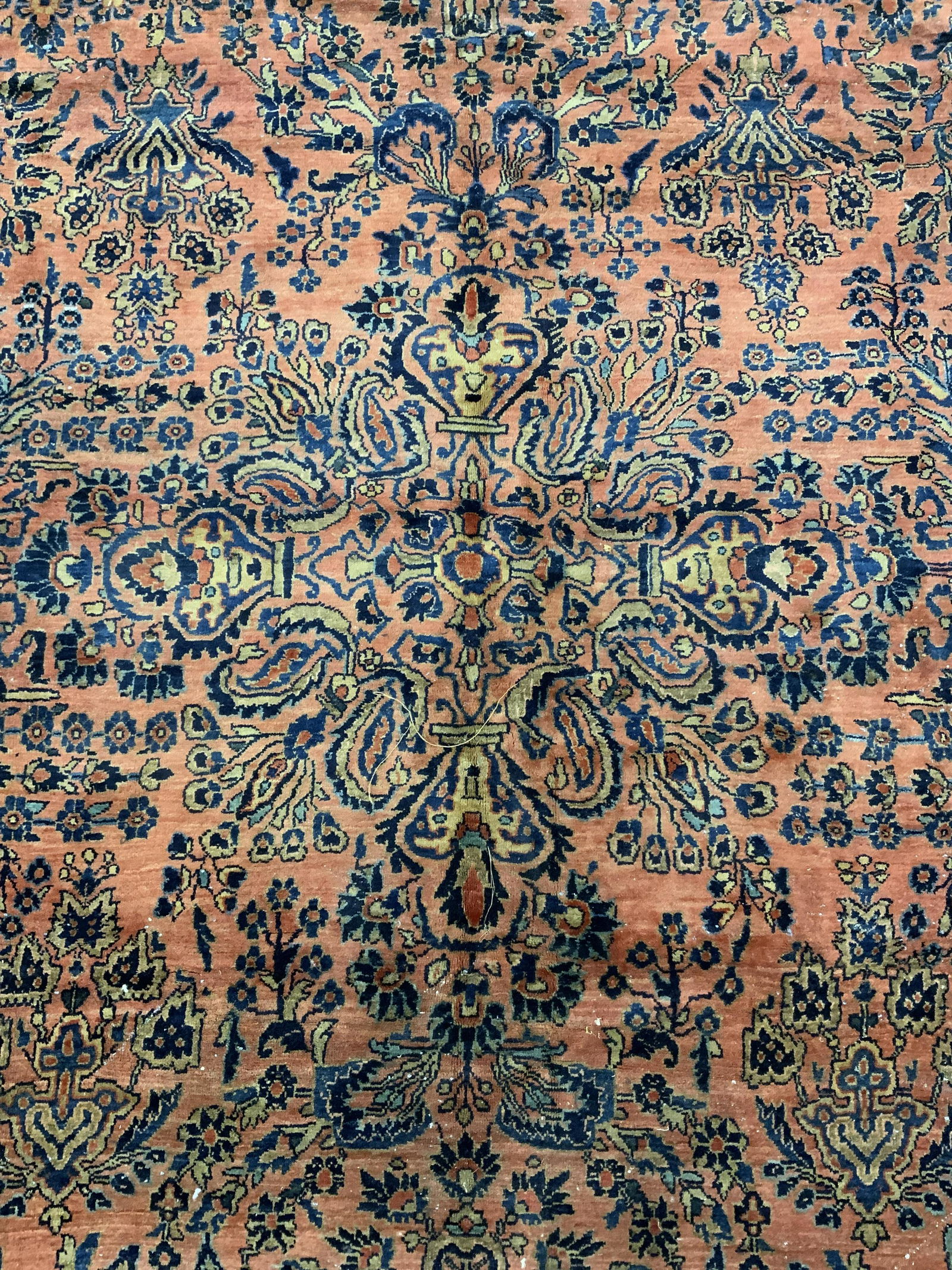 Antq Handmade Persian Sarouk Room Size Rug (1 of 9)