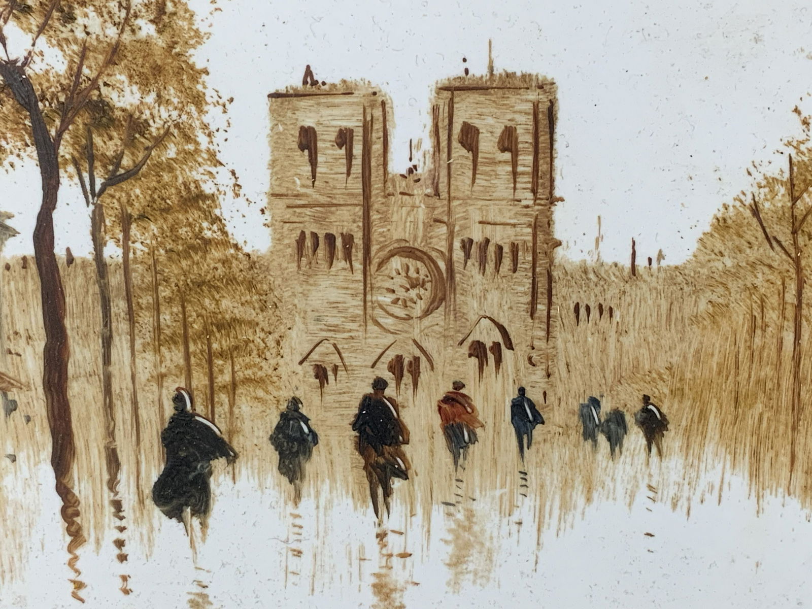 Framed Signed Hand Painted Tile (1 of 7)