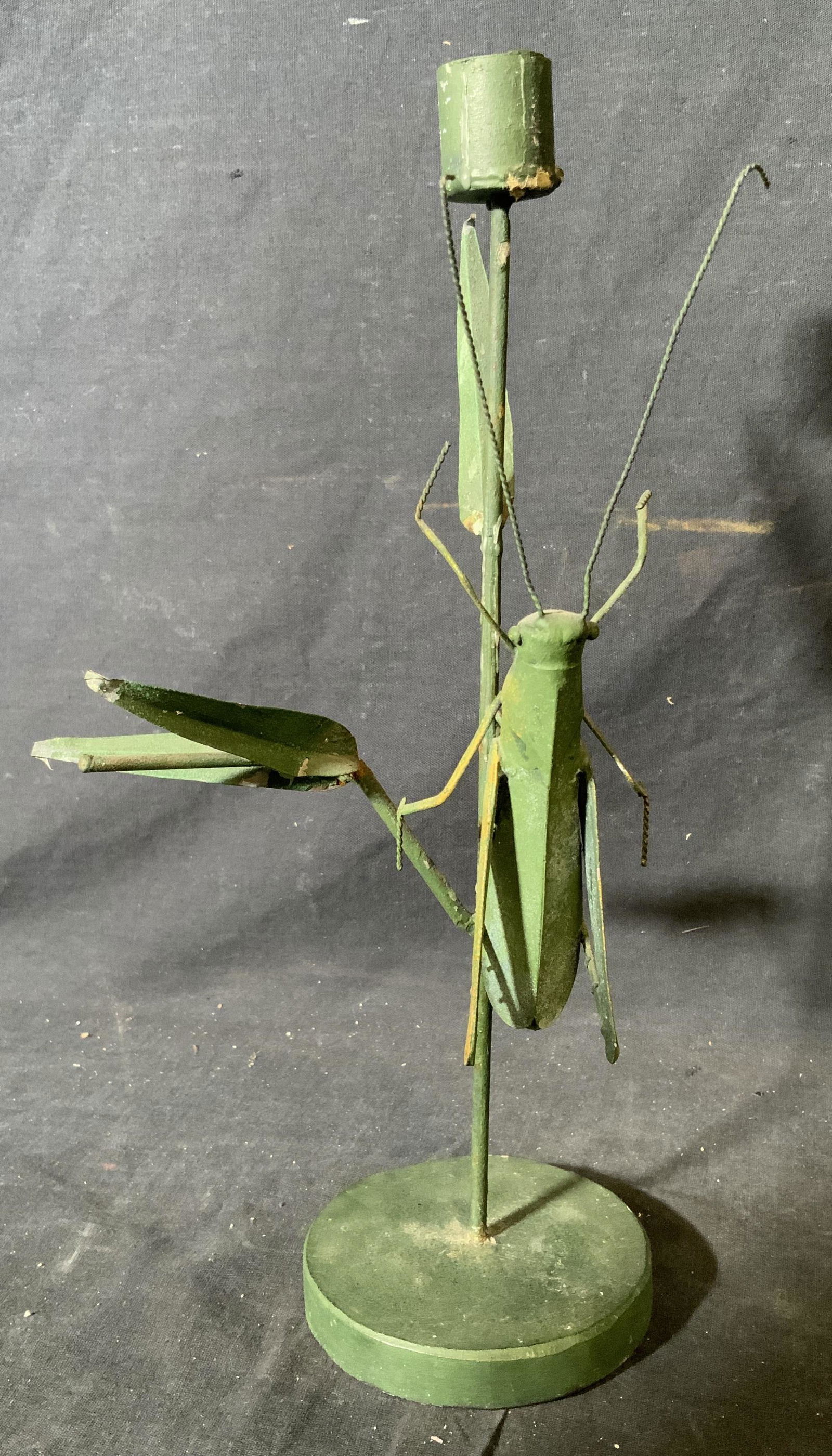 Metal Grasshopper Candlestick Holder (1 of 6)